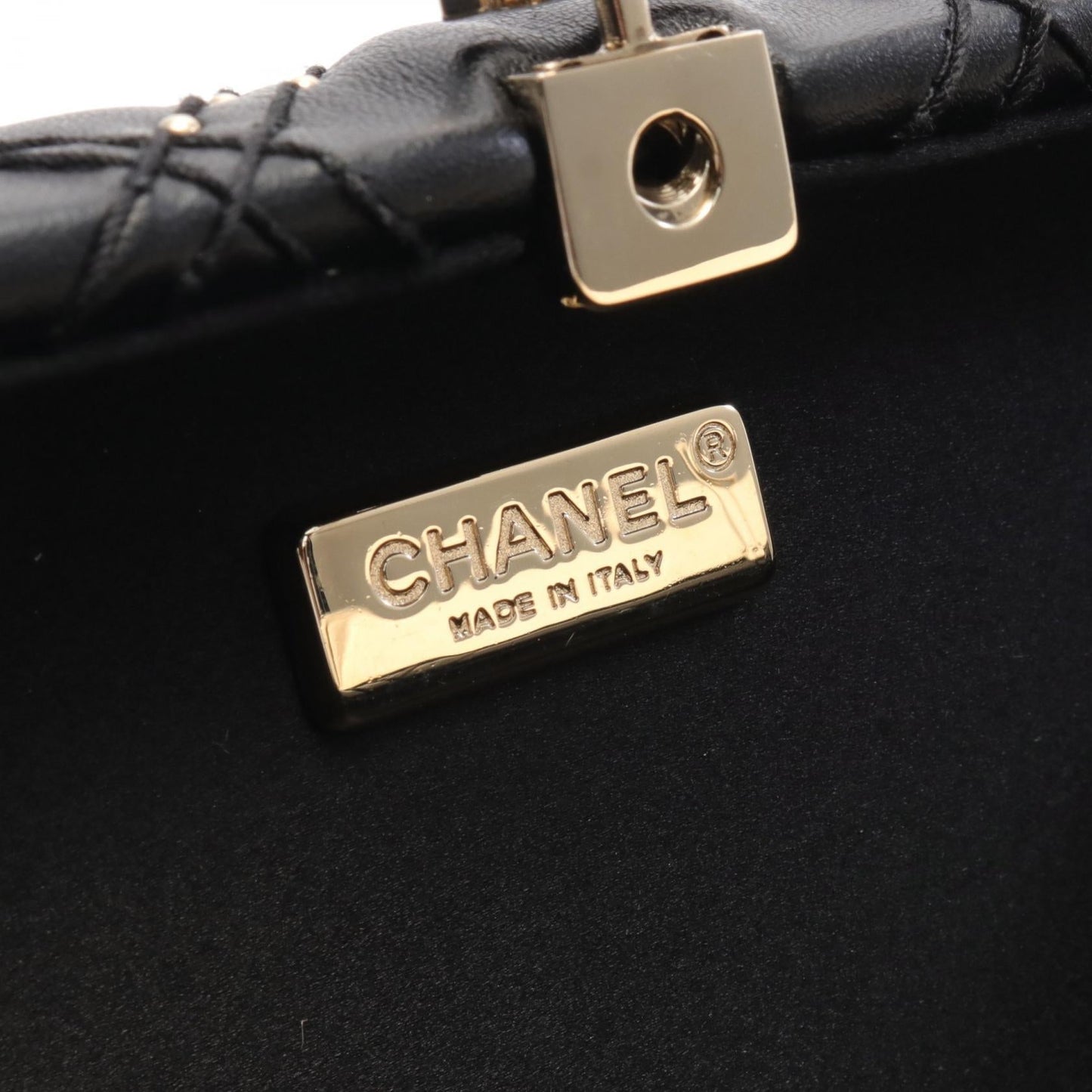 Chanel Leather Shoulder Bag Black
