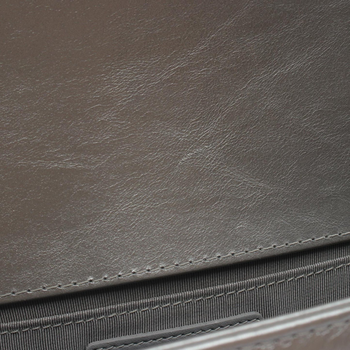 Chanel Boy Matelasse Shoulder Bag Gray A67085