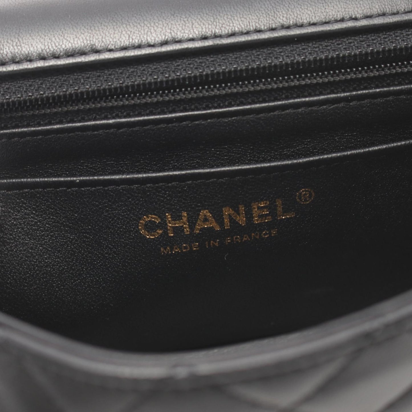 Chanel Matelasse Lambskin Shoulder Bag Black
