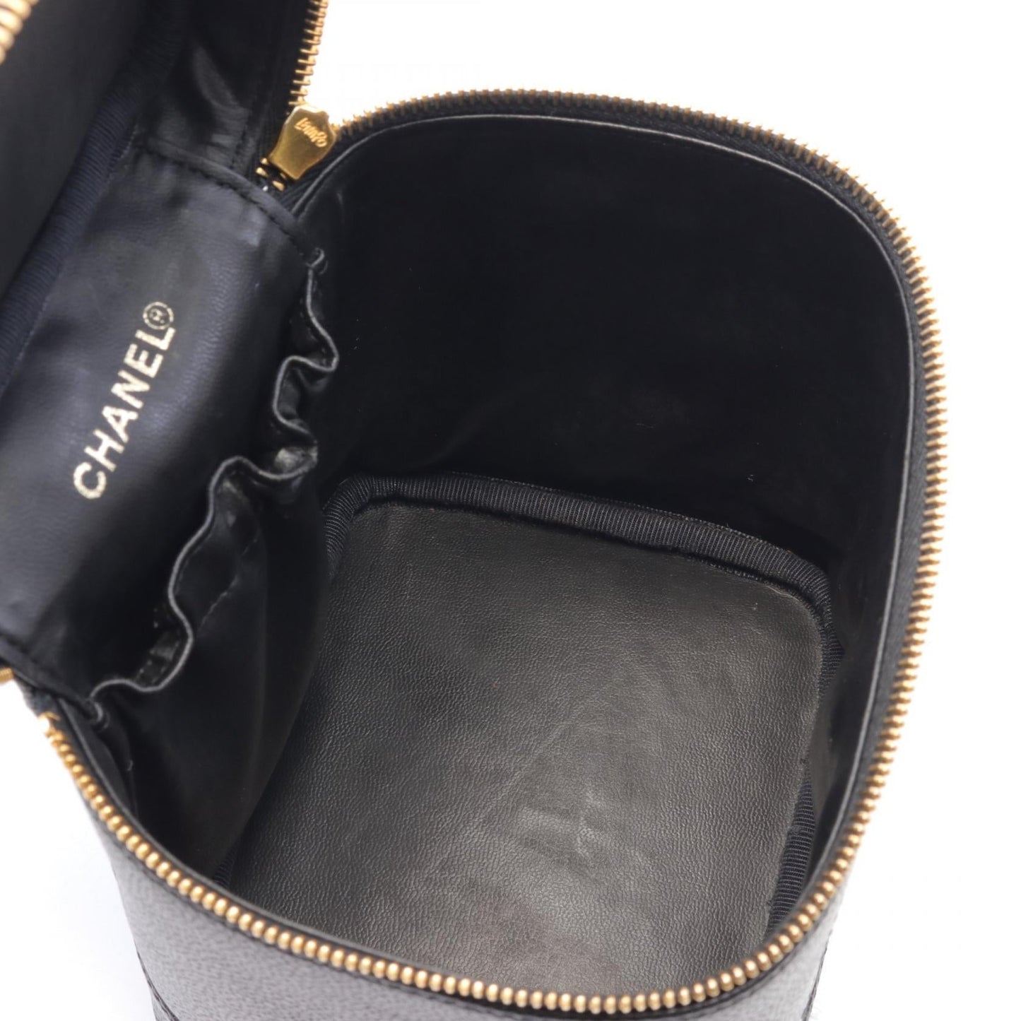 Chanel Coco Mark Leather Handbag Black A01998