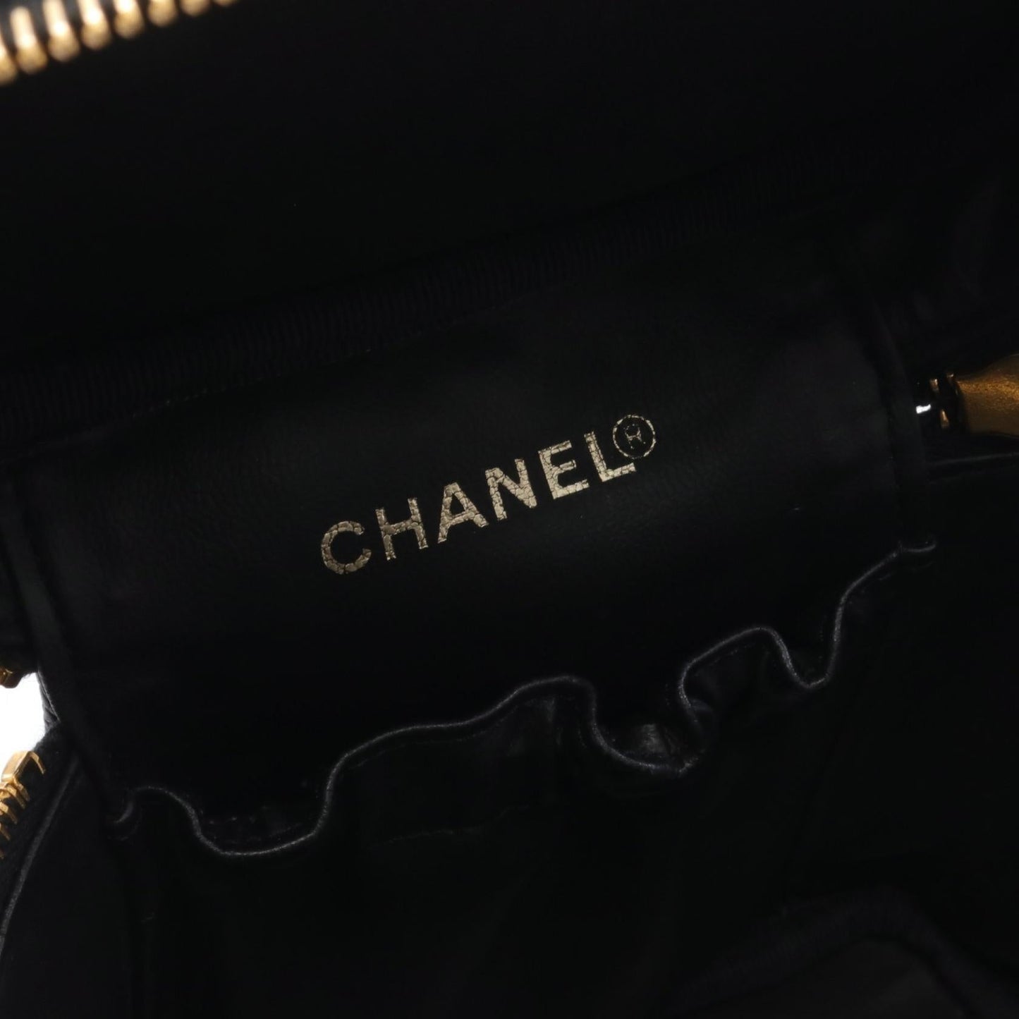 Chanel Coco Mark Leather Handbag Black A01998