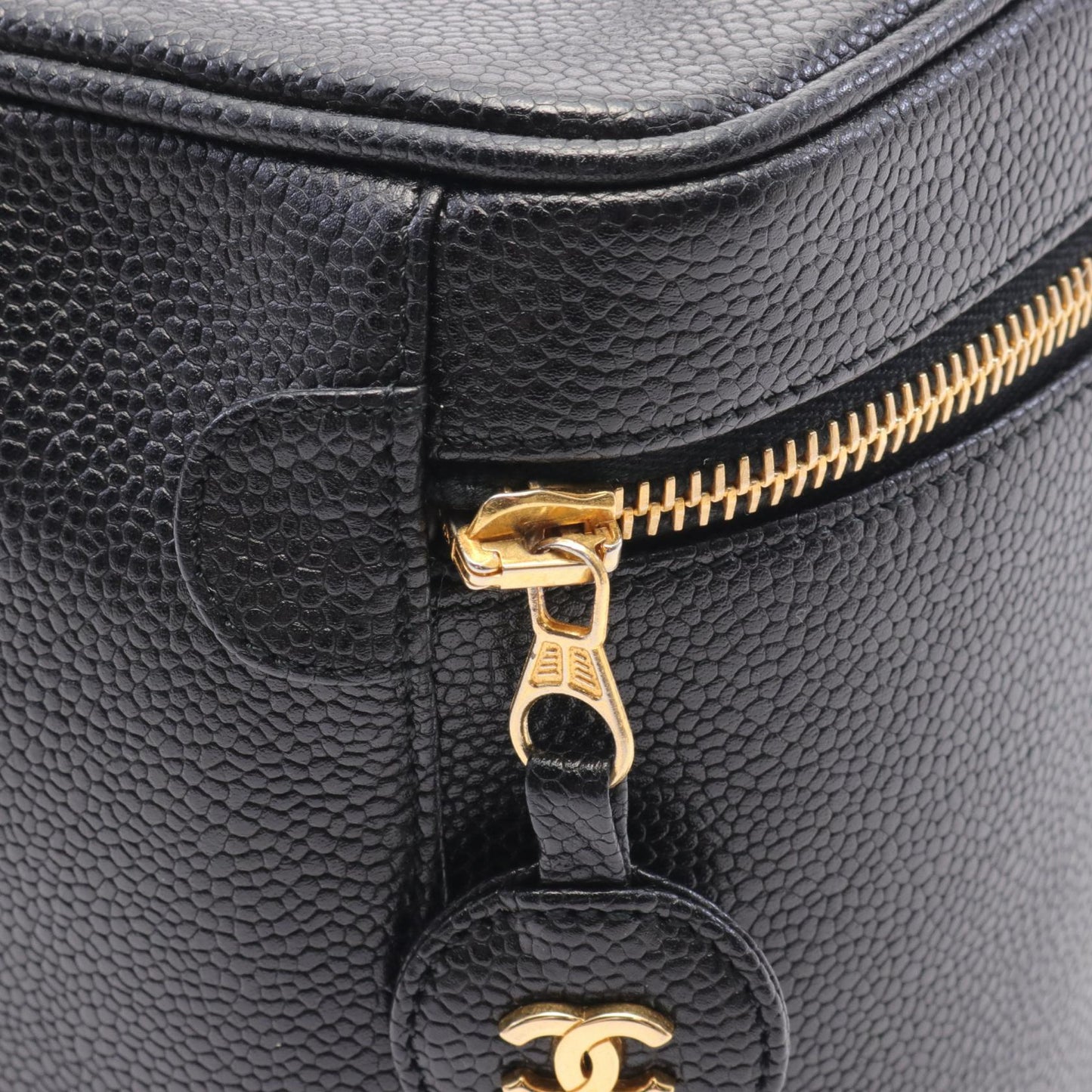 Chanel Coco Mark Leather Handbag Black A01998