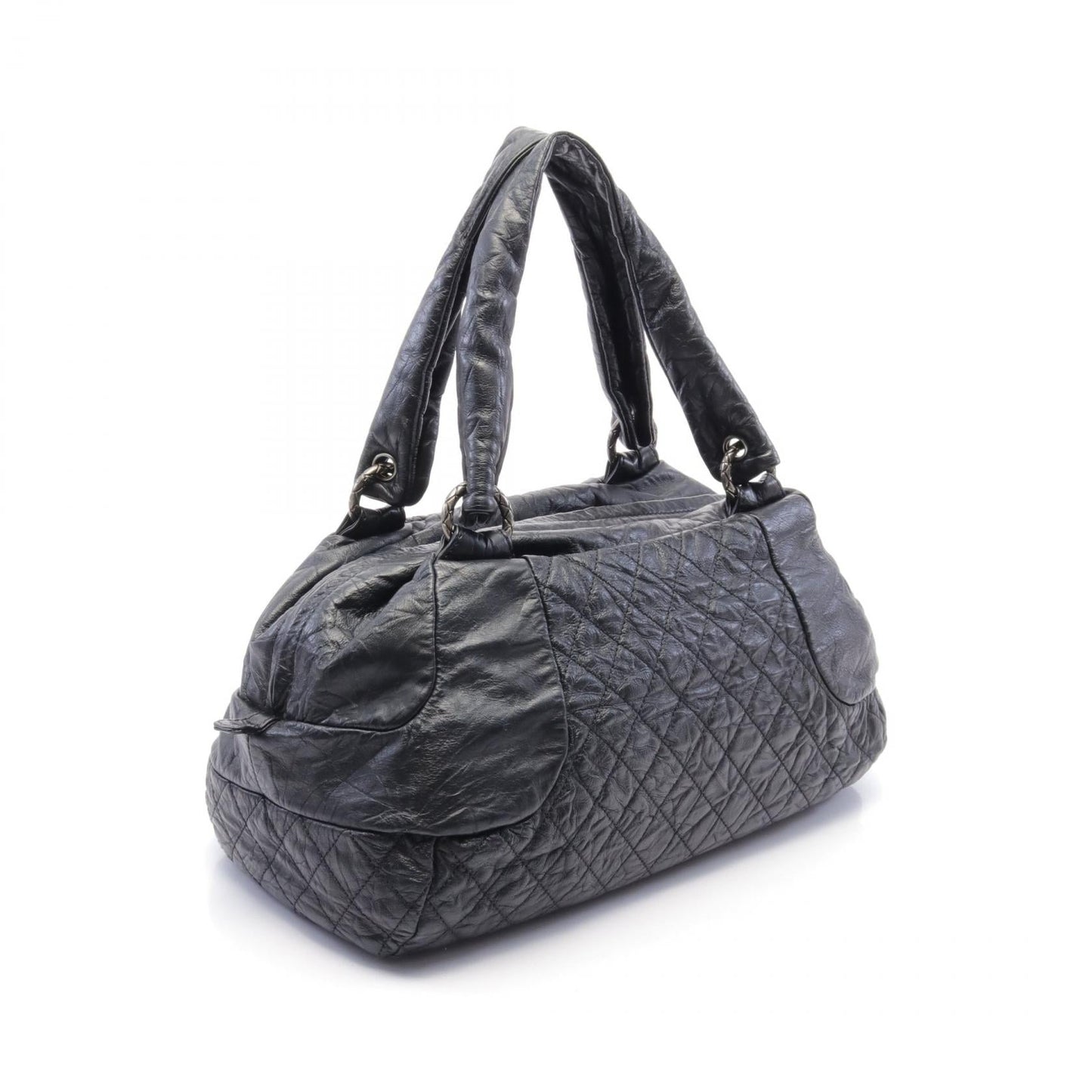 Chanel Matelasse Coco Mark Leather Handbag