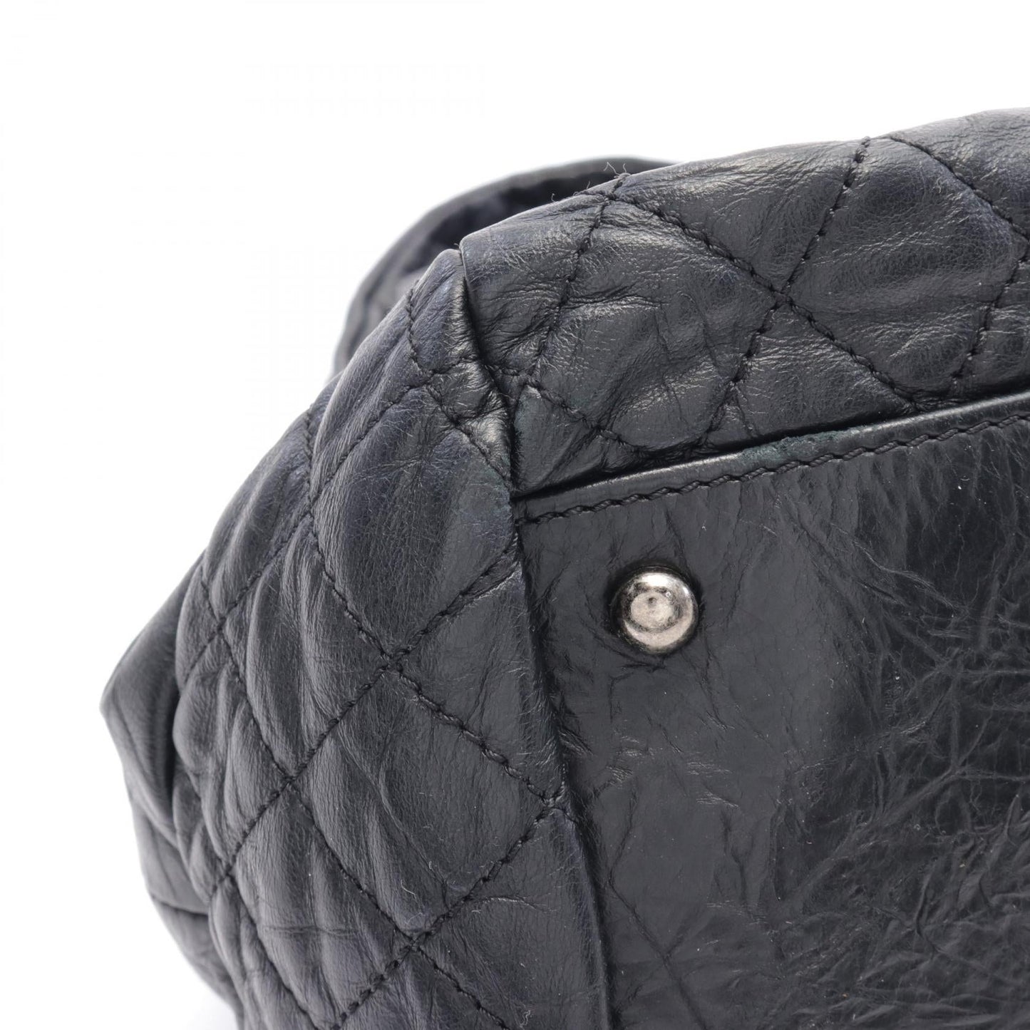 Chanel Matelasse Coco Mark Leather Handbag