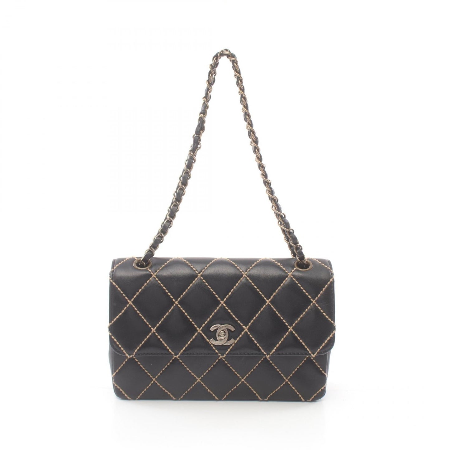 Chanel Leather Wild Stitch Shoulder Bag A14687