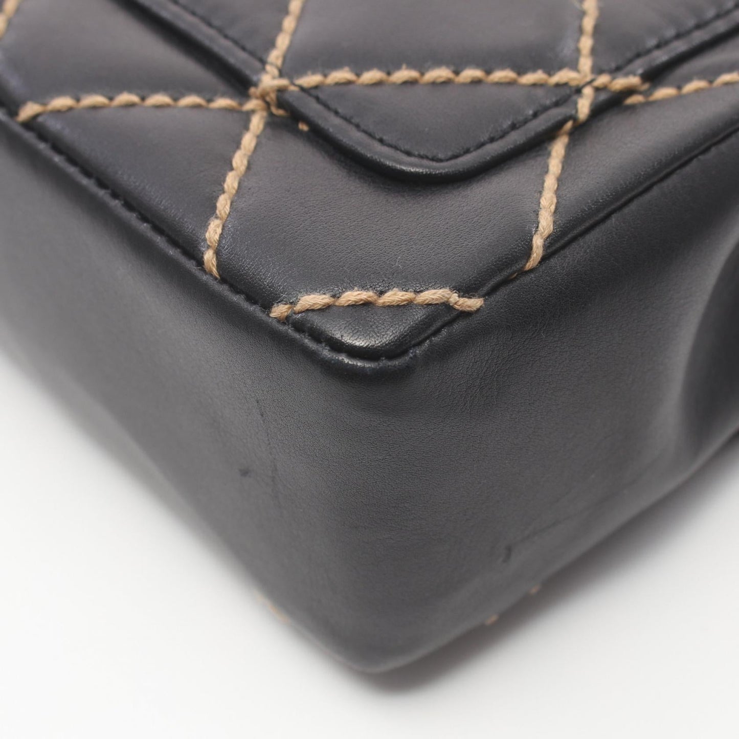 Chanel Leather Wild Stitch Shoulder Bag A14687