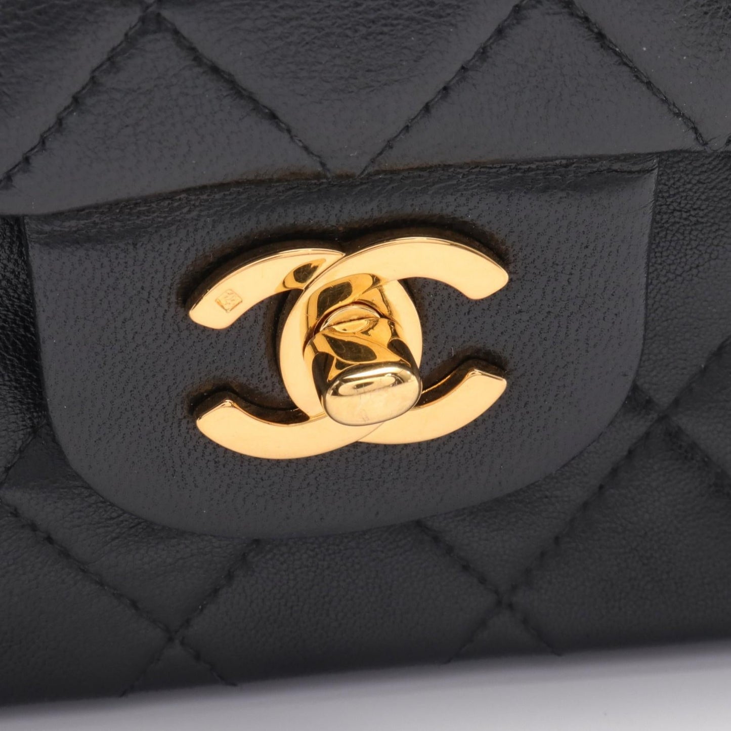 Chanel Matelasse W Flap Lambskin Shoulder Bag