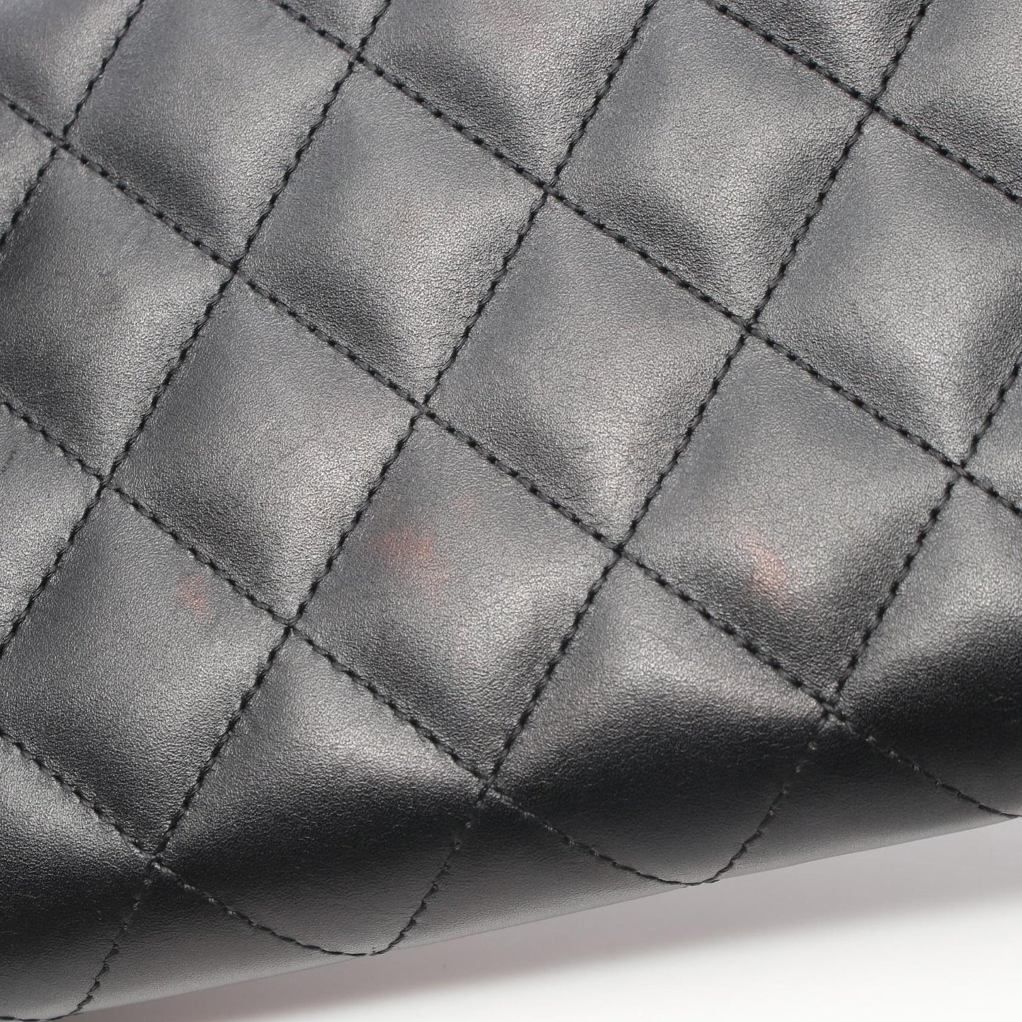 Chanel Cambon Line Leather Long Wallet Black