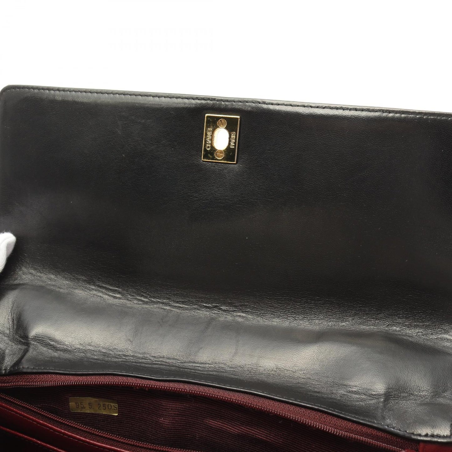 Chanel Mademoiselle Lambskin Handbag Black