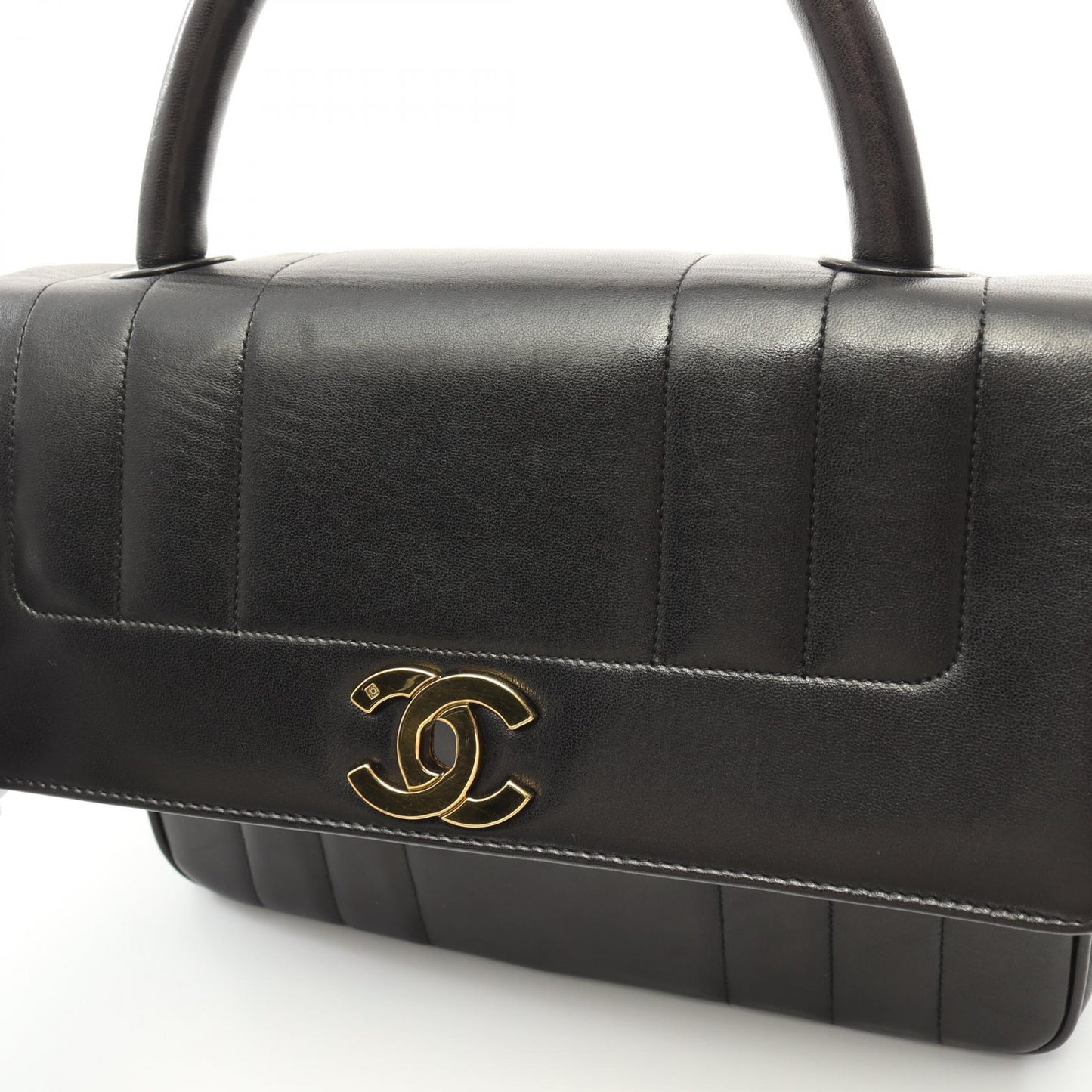 Chanel Mademoiselle Lambskin Handbag Black