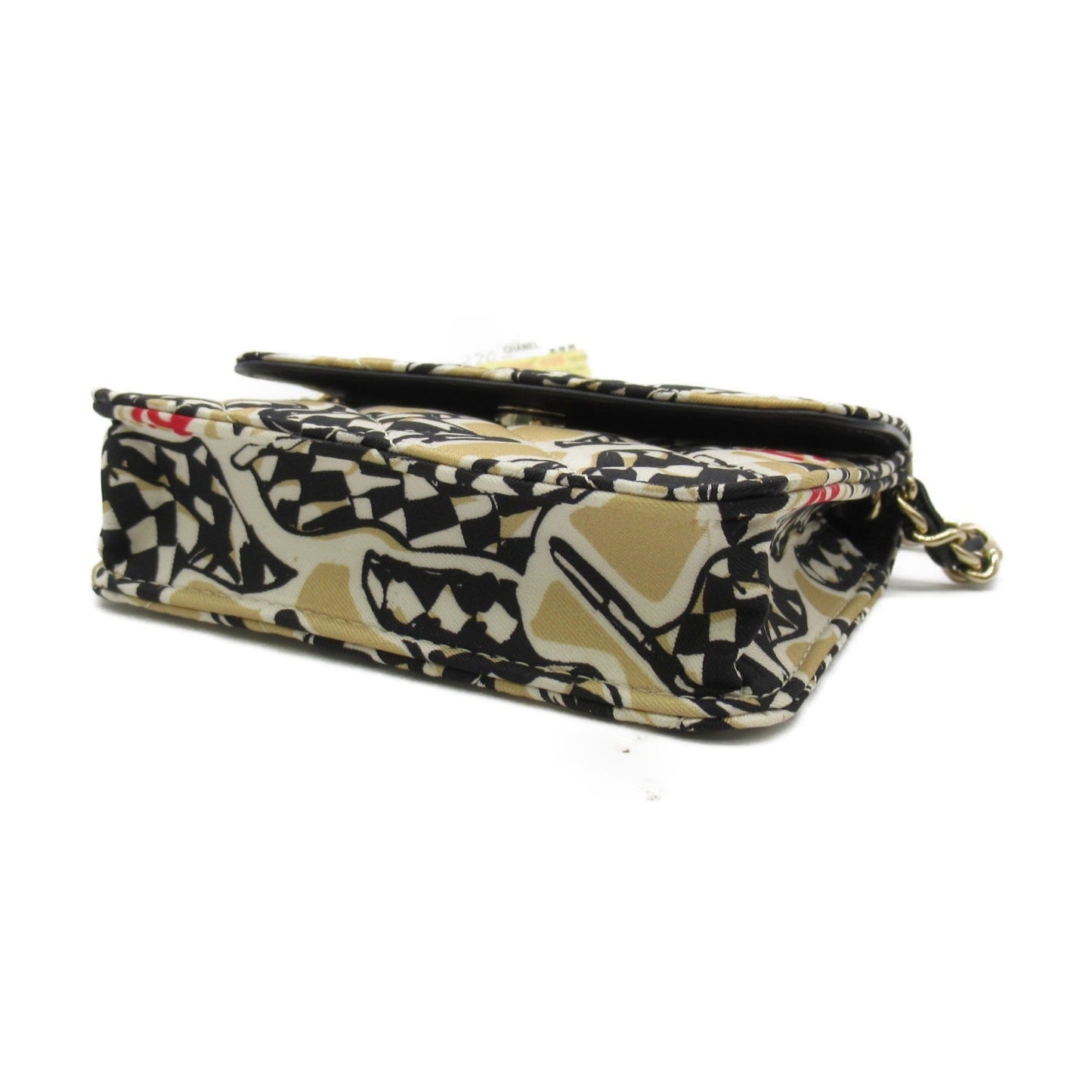 Chanel Quilted Canvas Mini Flap Bag Canvas Shoulder Bag in Great Condition