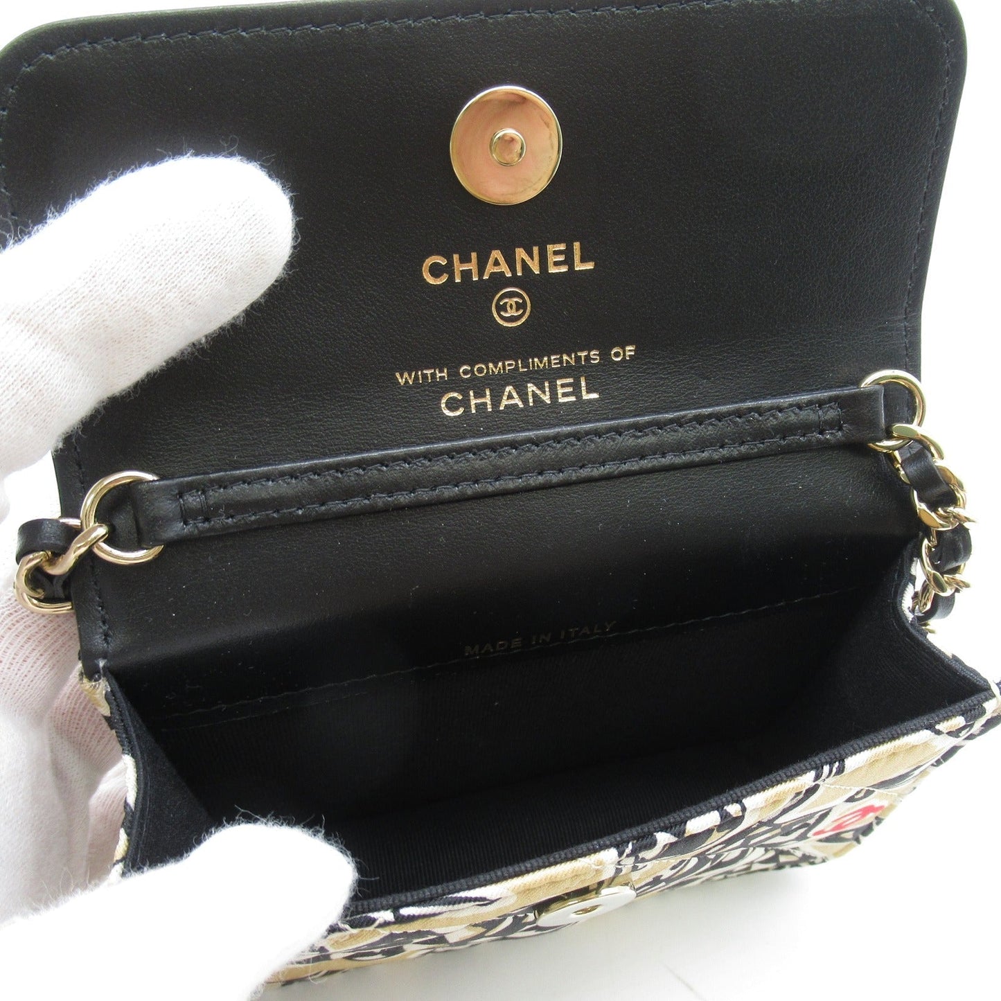 Chanel Quilted Canvas Mini Flap Bag Canvas Shoulder Bag in Great Condition