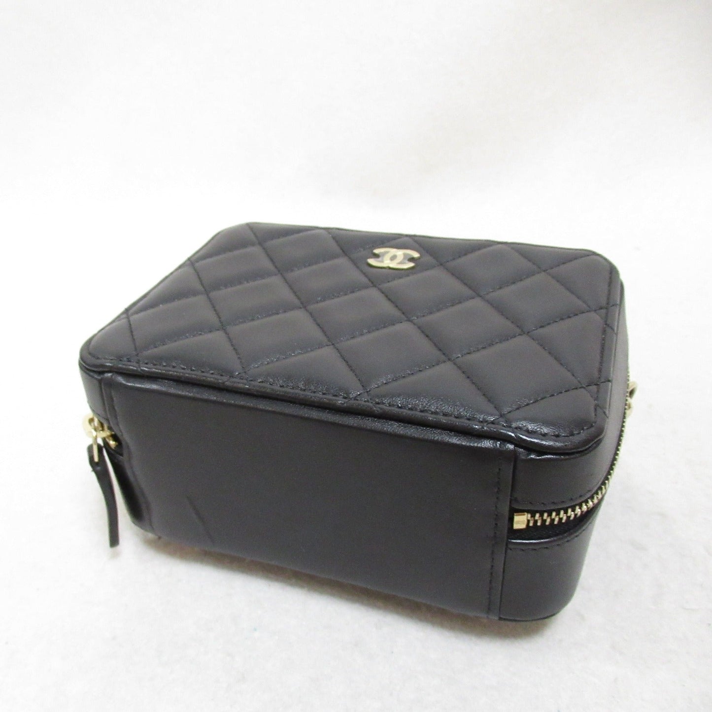 Chanel Mini Chain Shoulder Bag Lambskin Black