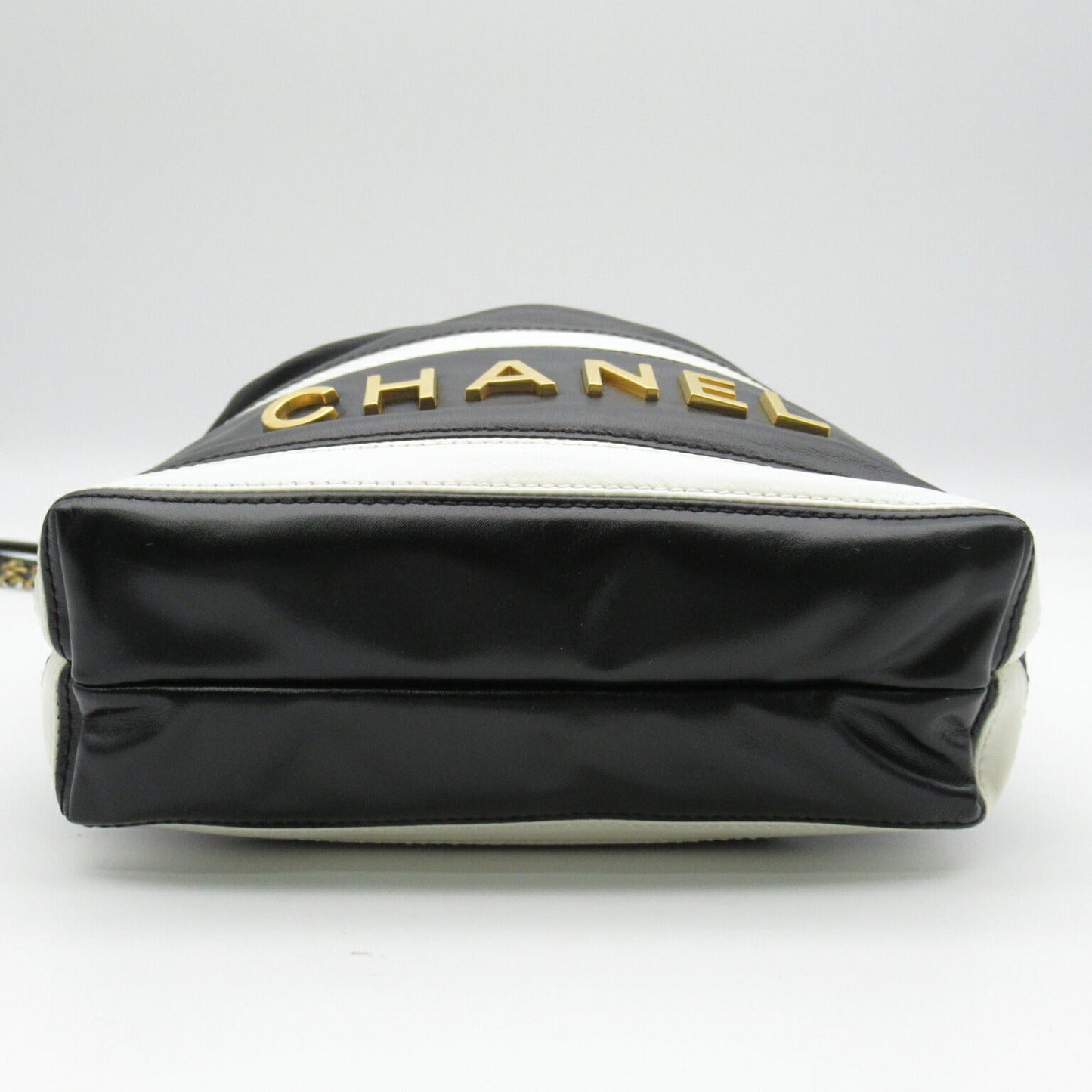 Chanel Mini Chain Shoulder Bag Black Leather