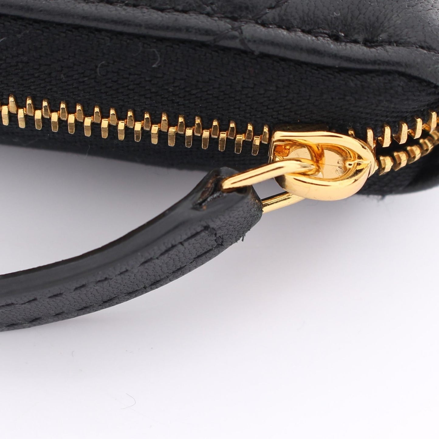 Chanel Quilted Leather Zip Around Wallet Leather Long Wallet in New Condition