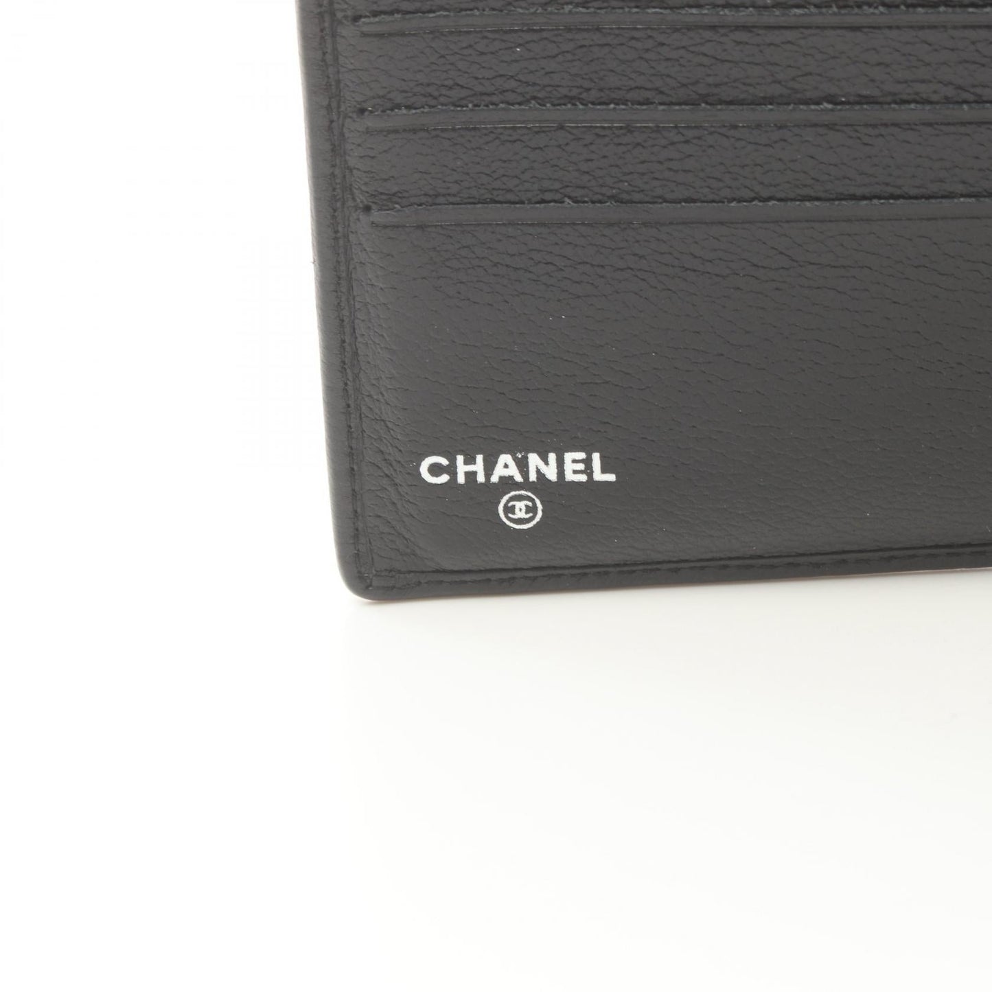 Chanel Camellia Bifold Wallet Leather Short Wallet in Great Condition