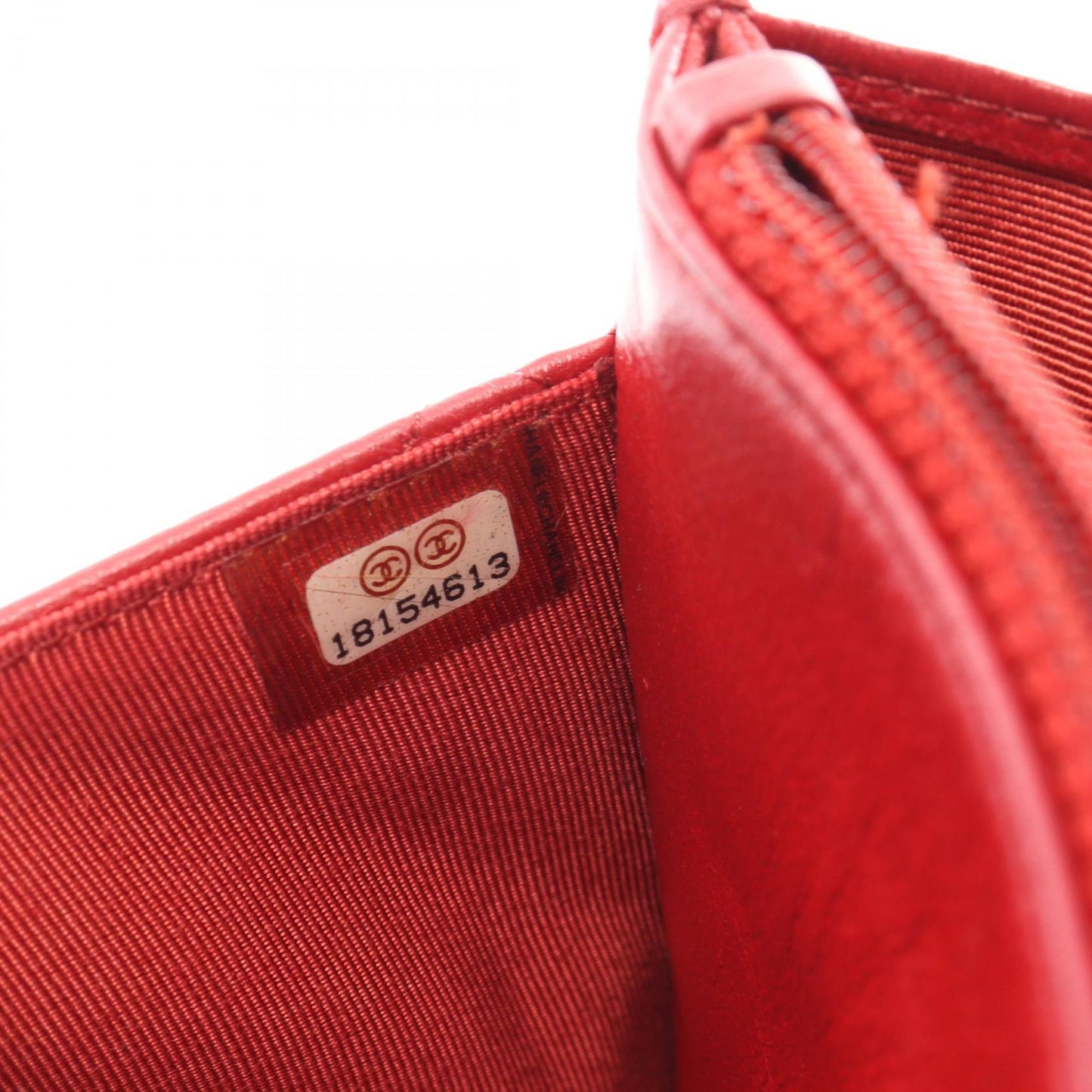 Chanel Matelasse Lambskin Shoulder Bag Red