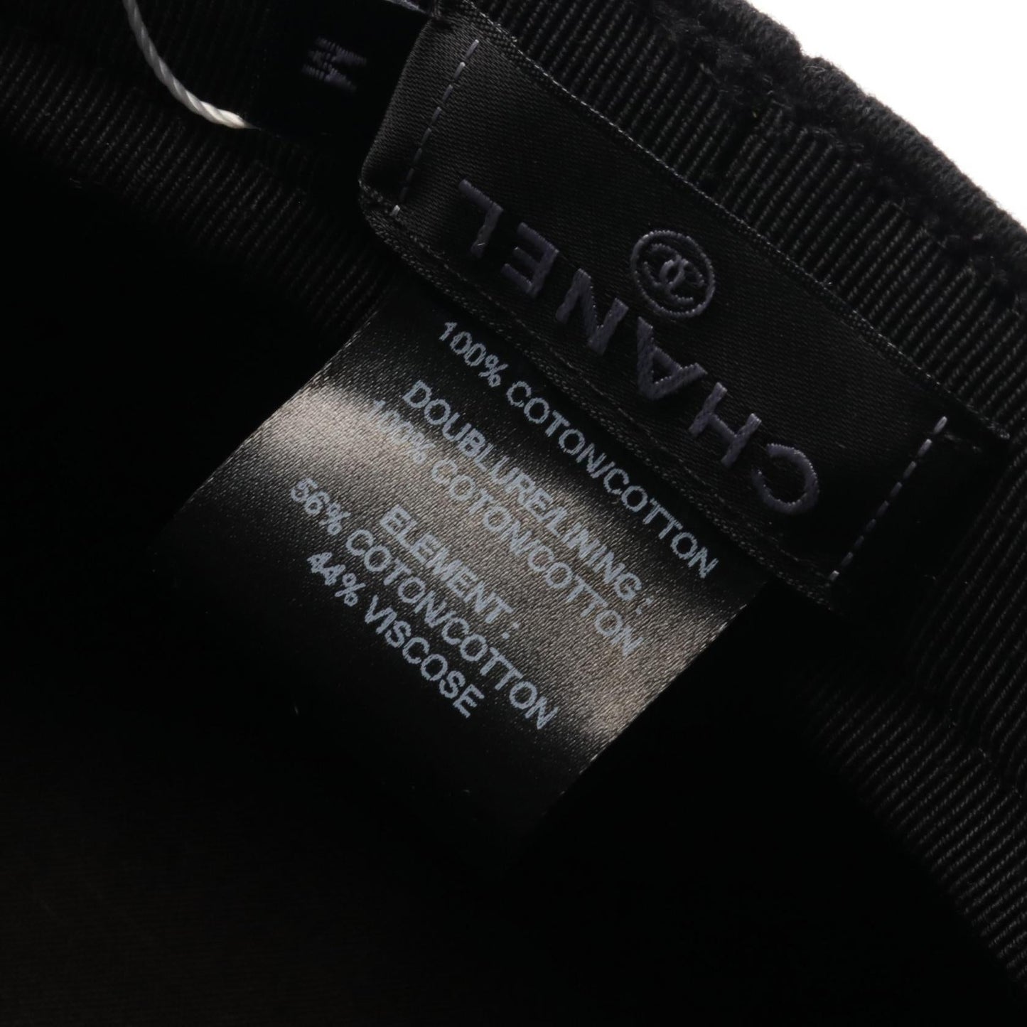 Chanel Coco Beach Cotton Cap Black