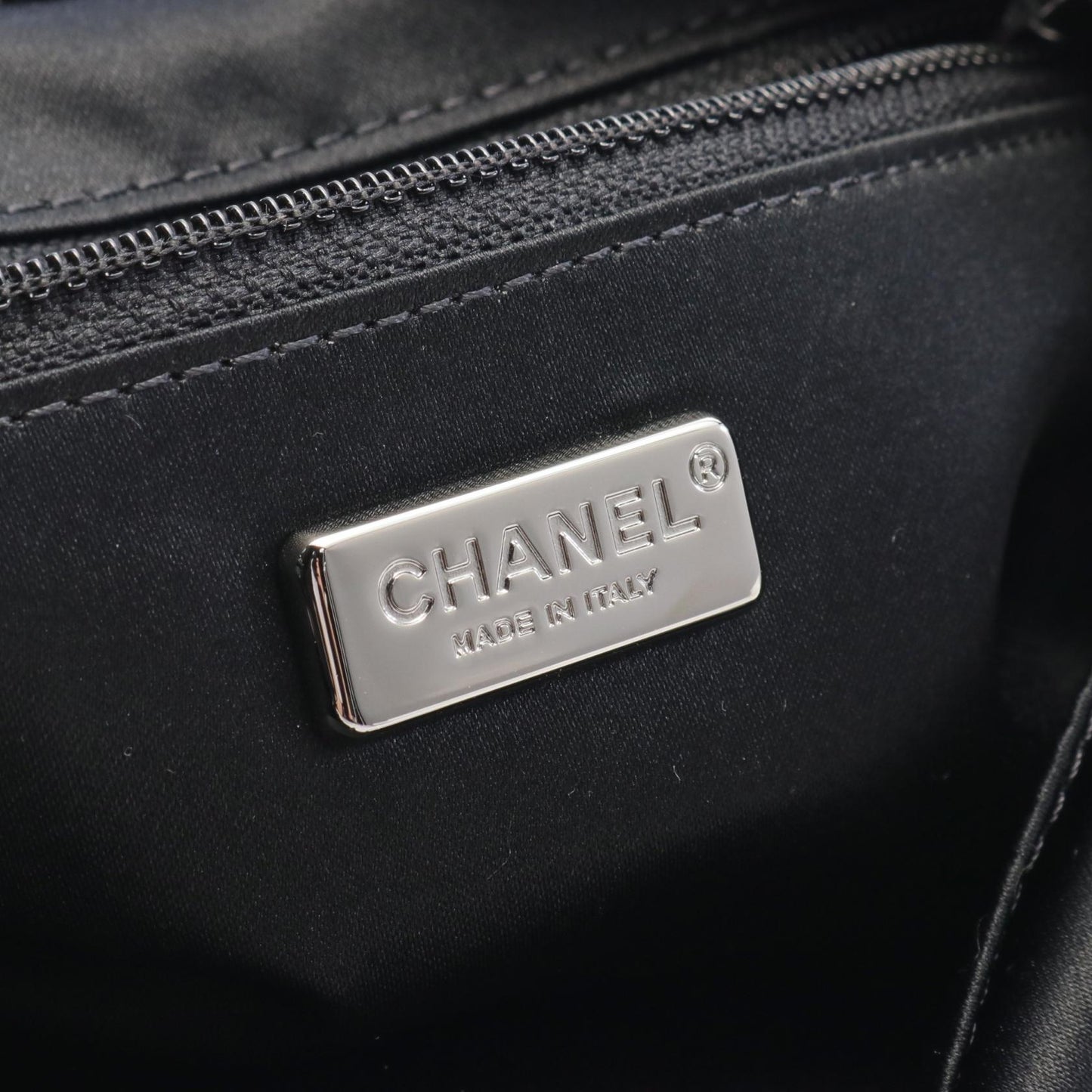 Chanel Leather Sequin Coco Mark Tote Bag