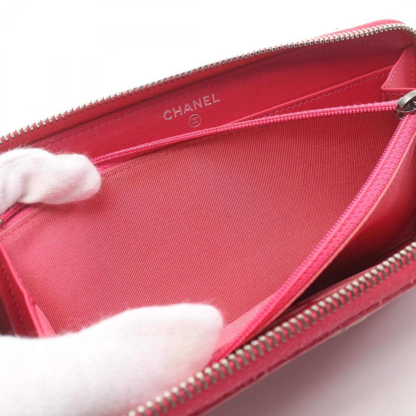 Chanel Coco Mark Long Wallet Leather Long Wallet 19420871 in New Condition