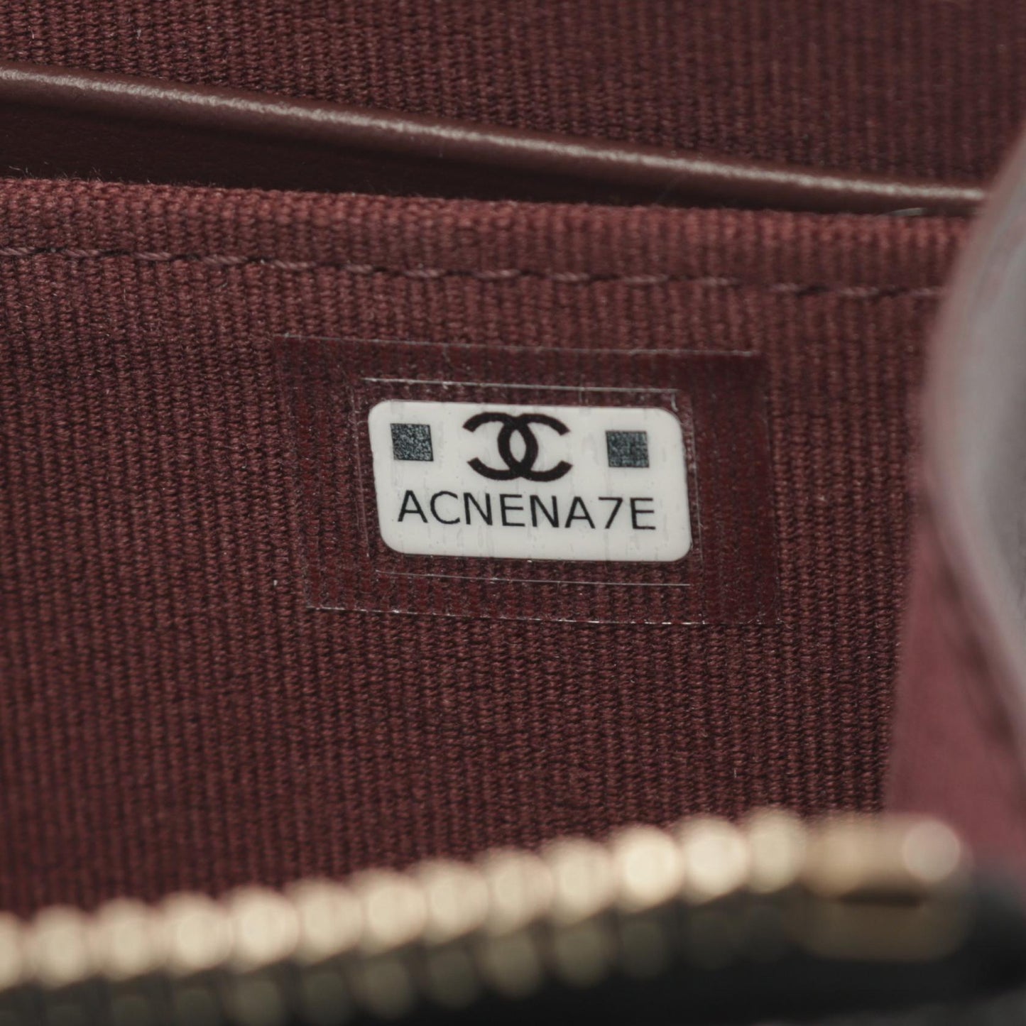 Chanel Caviar Skin Matelasse Round Wallet
