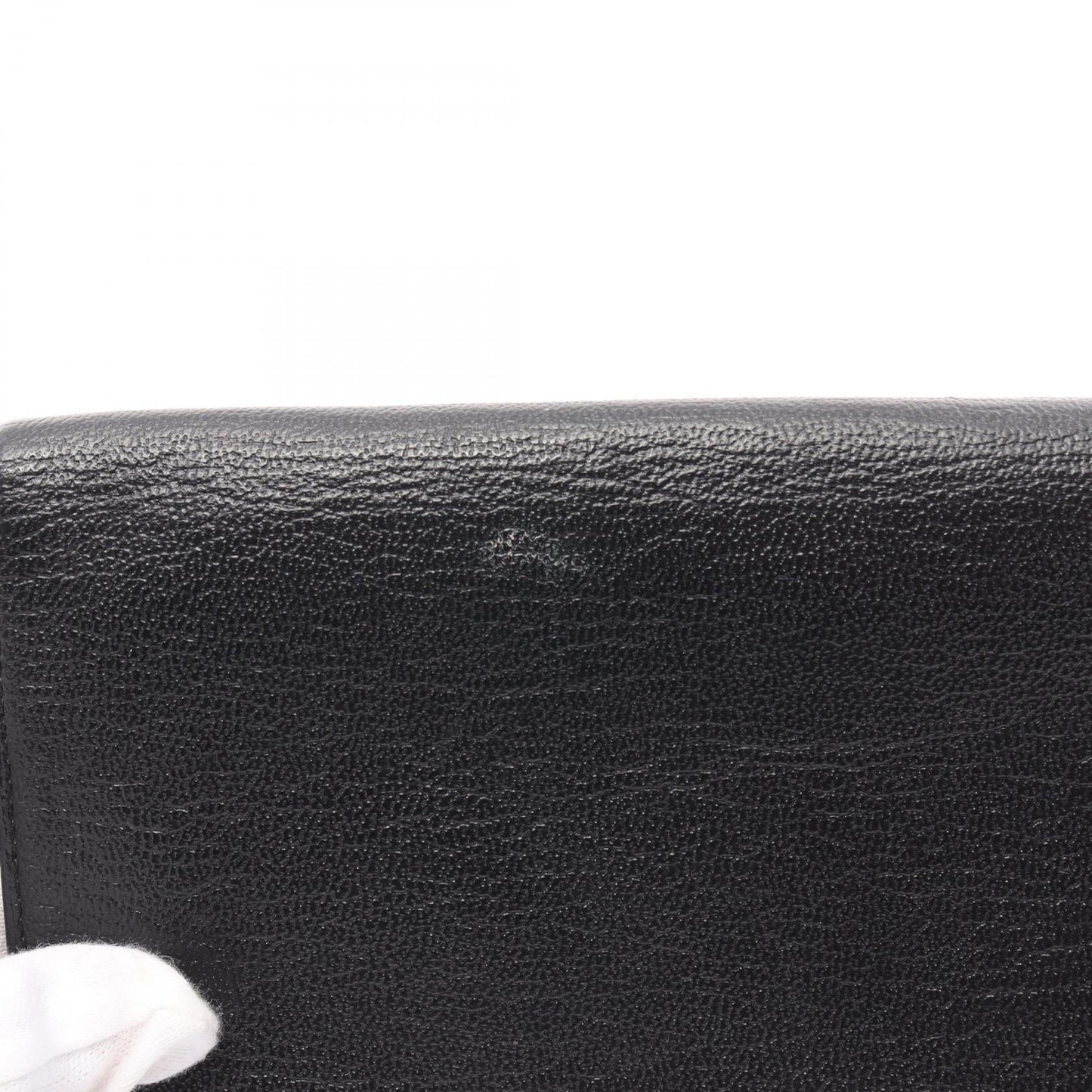 Chanel Leather Coco Mark Long Wallet Black