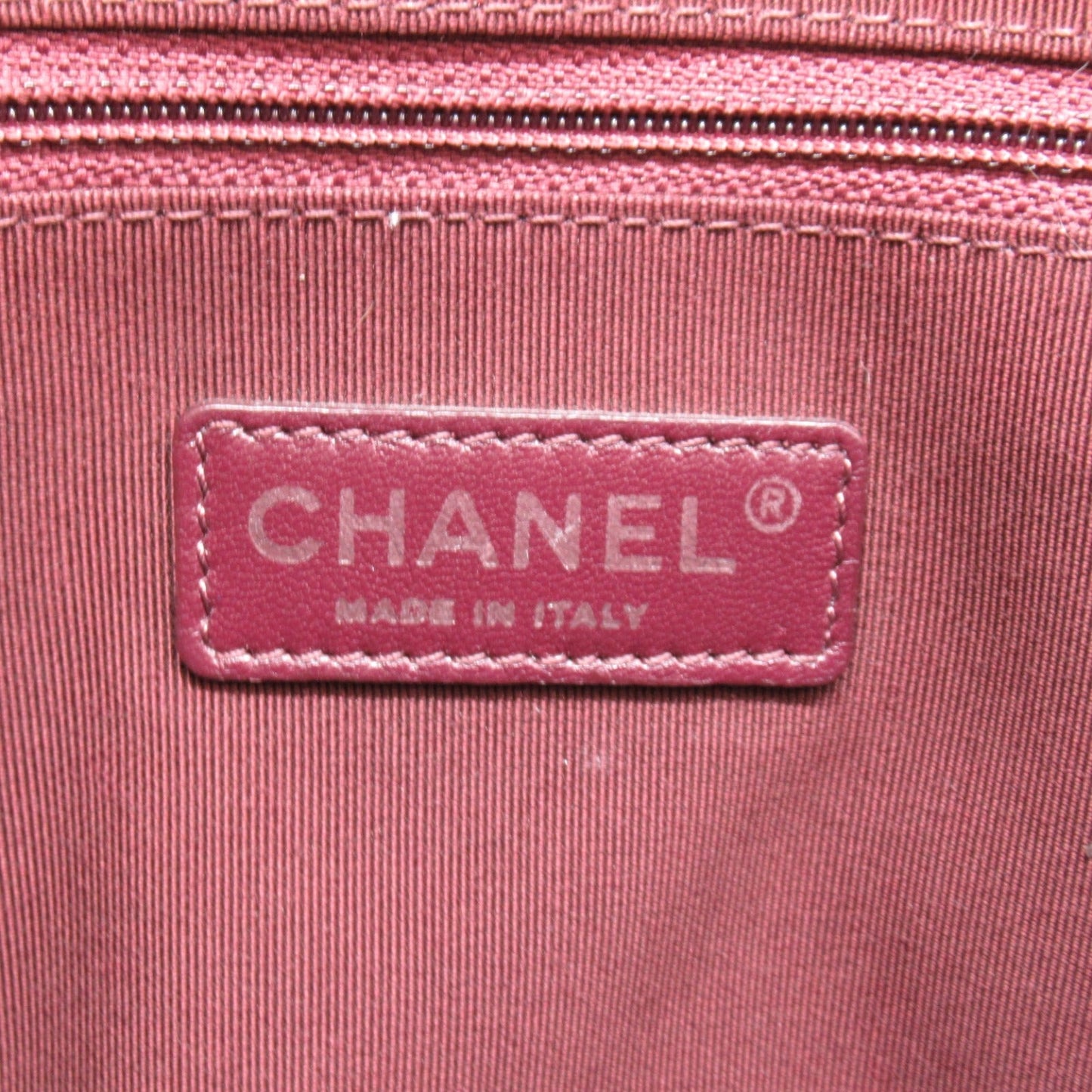 Chanel Boy V-Stitch Lambskin Tote Bag