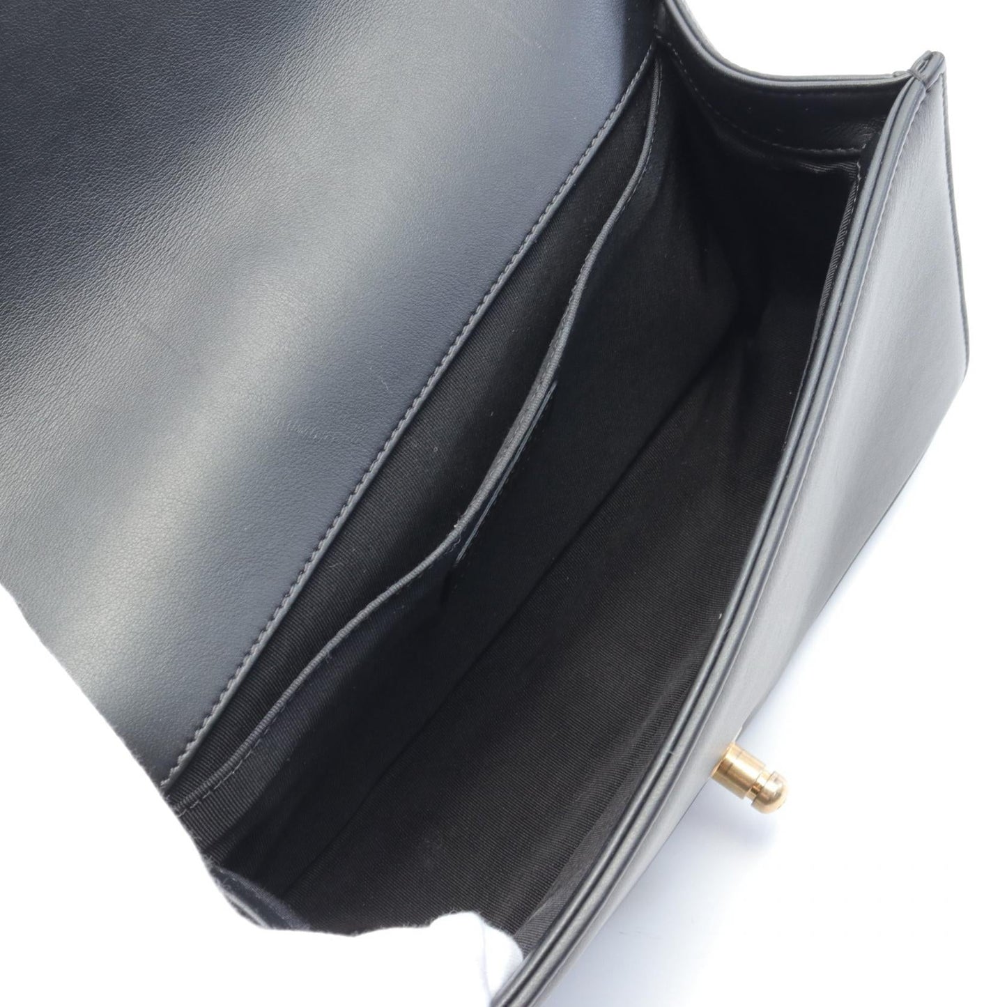 Chanel Boy Lambskin Shoulder Bag Black