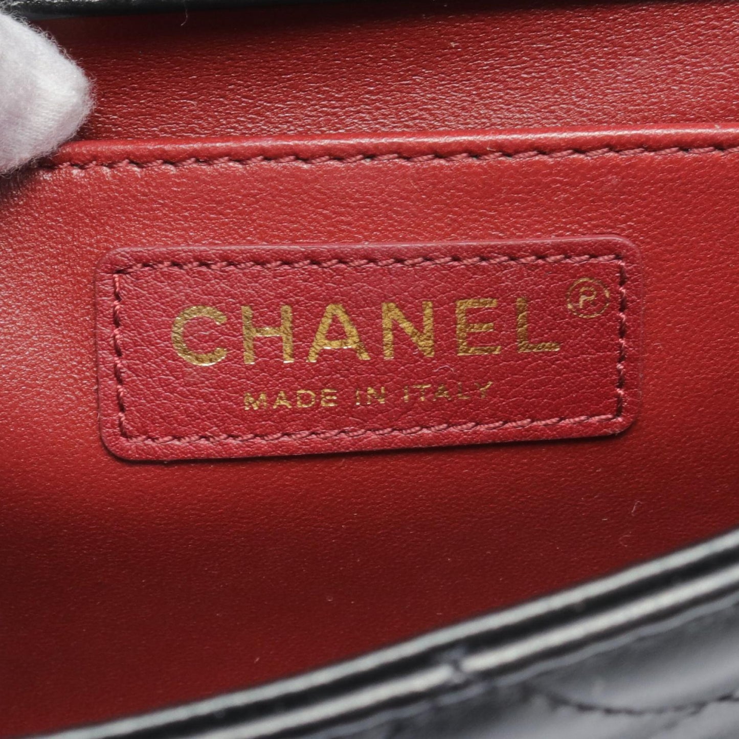 Chanel Leather Matelasse Shoulder Bag Black