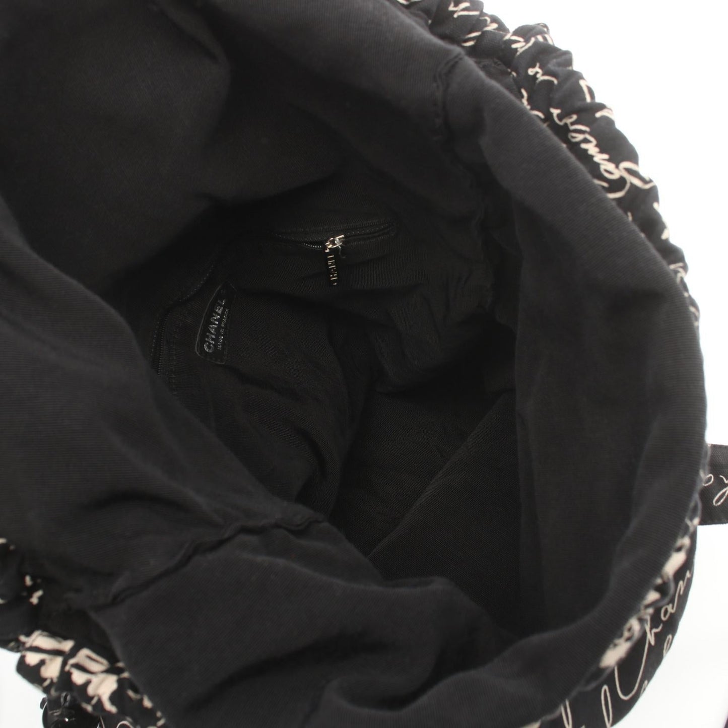 Chanel Camellia Canvas Tote Bag