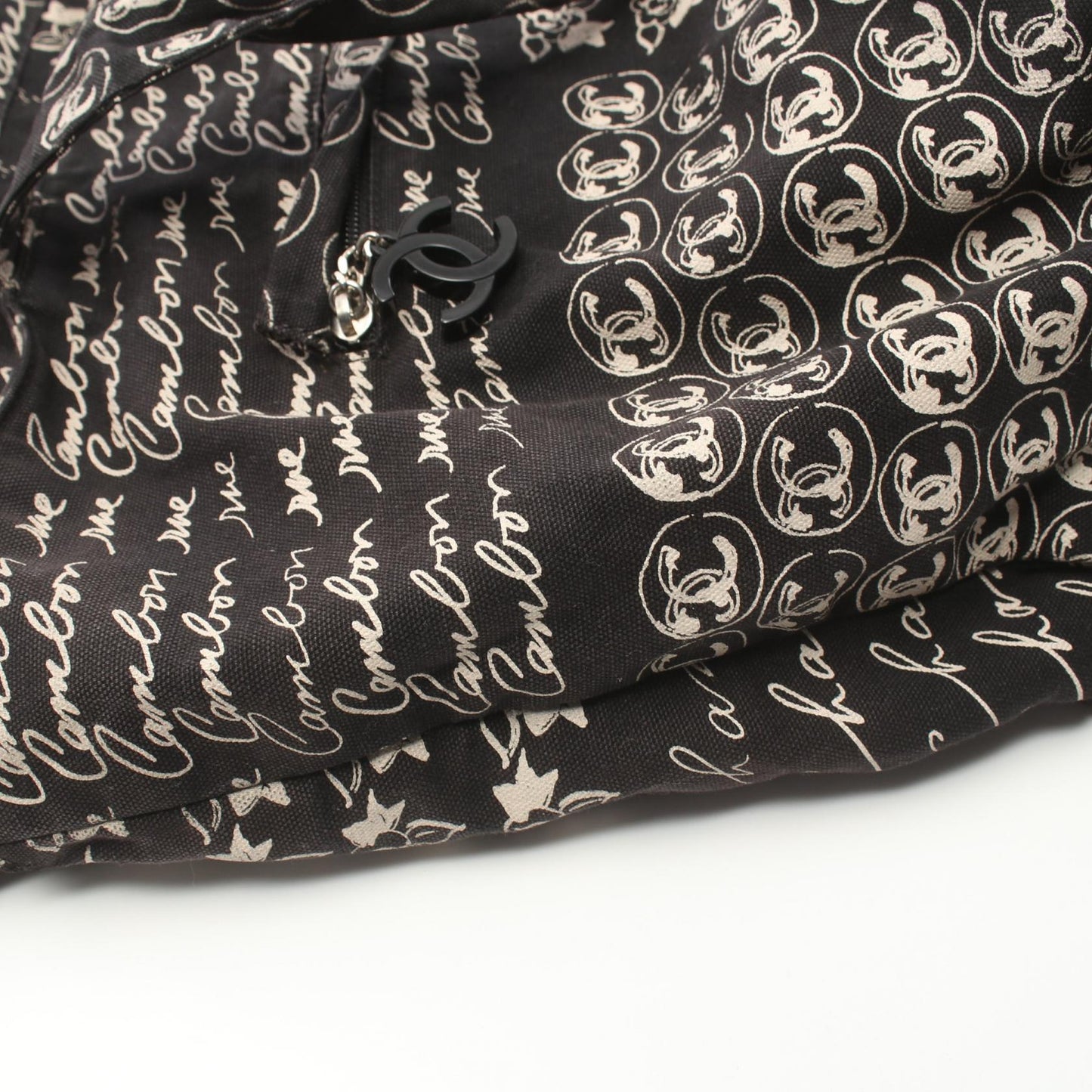 Chanel Camellia Canvas Tote Bag