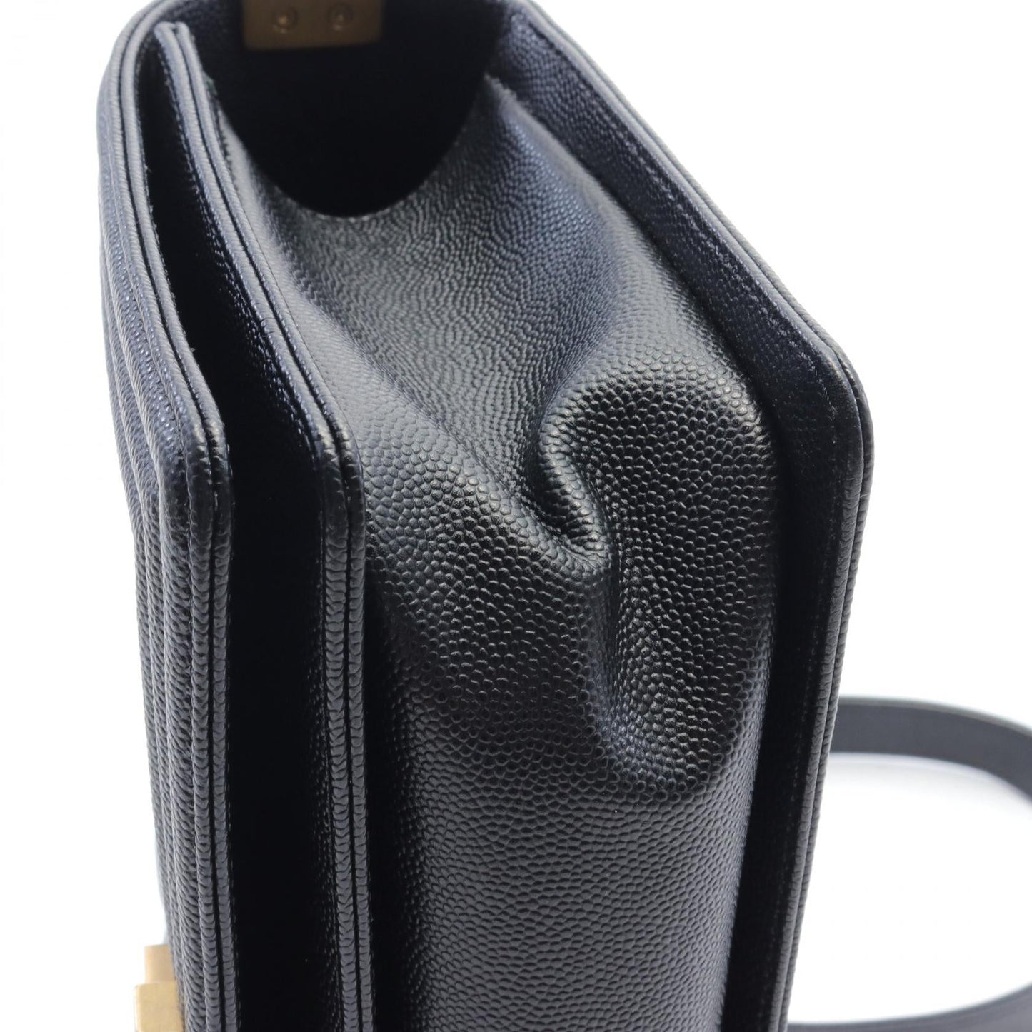 Chanel Boy Matelasse Shoulder Bag Black