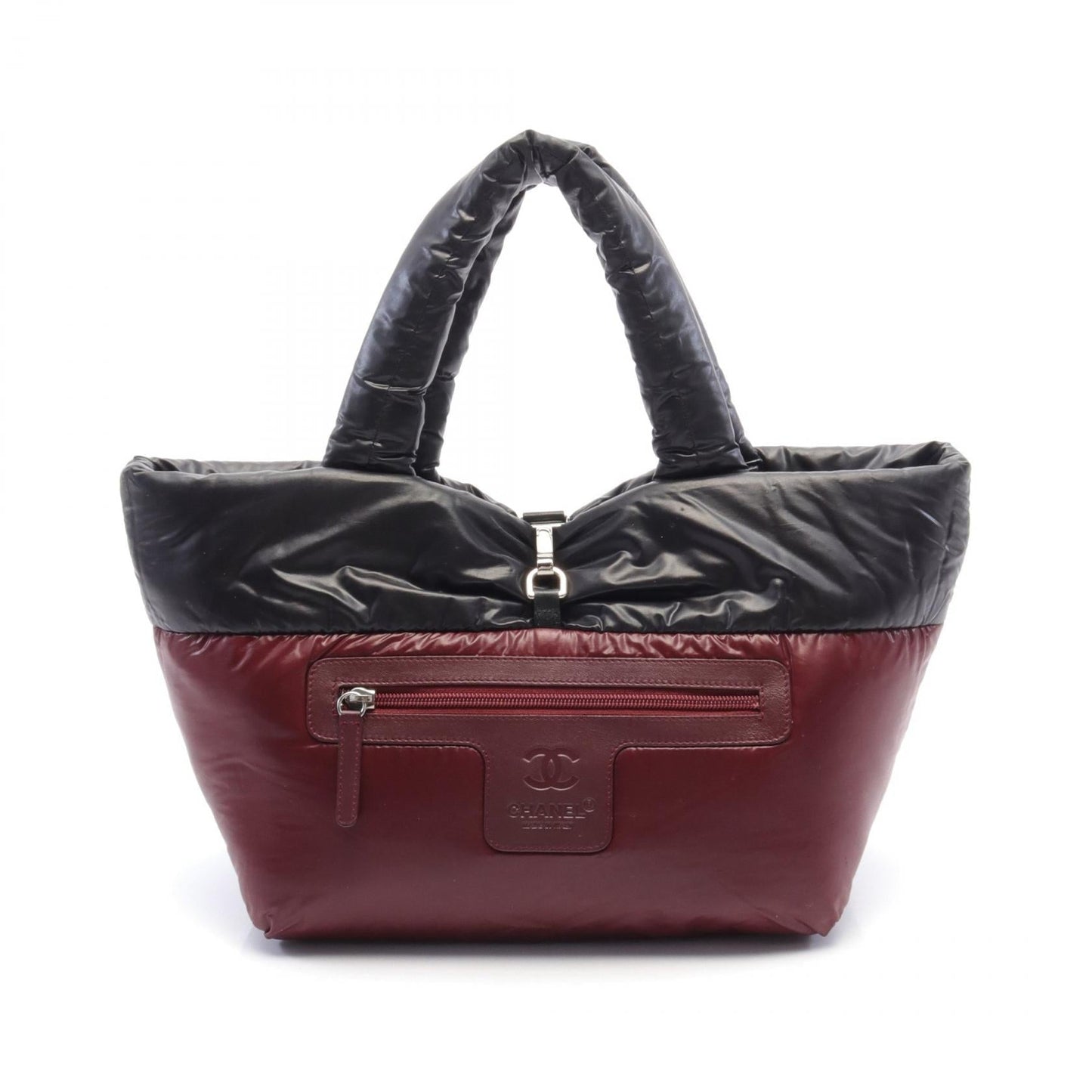 Chanel Coco Cocoon Small Tote Bag Nylon Leather