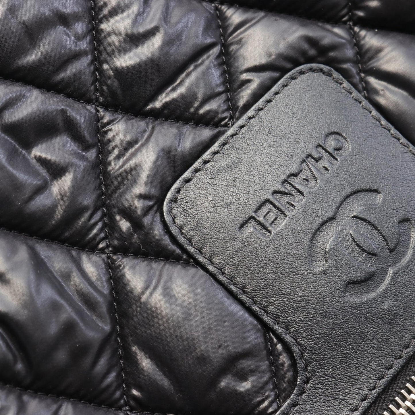 Chanel Coco Cocoon Small Tote Bag Nylon Leather