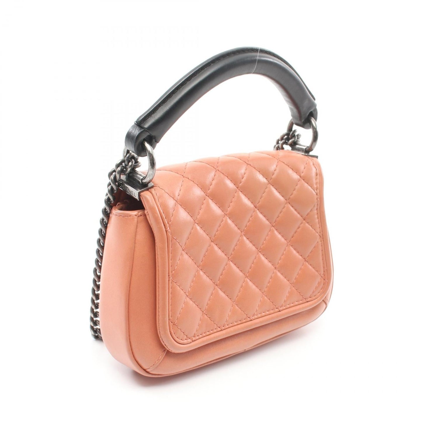 Chanel Leather Shoulder Bag Brown/Black