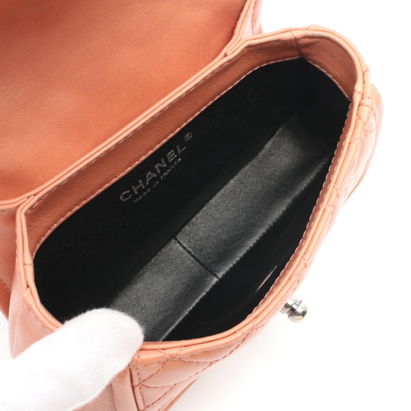 Chanel Leather Shoulder Bag Brown/Black