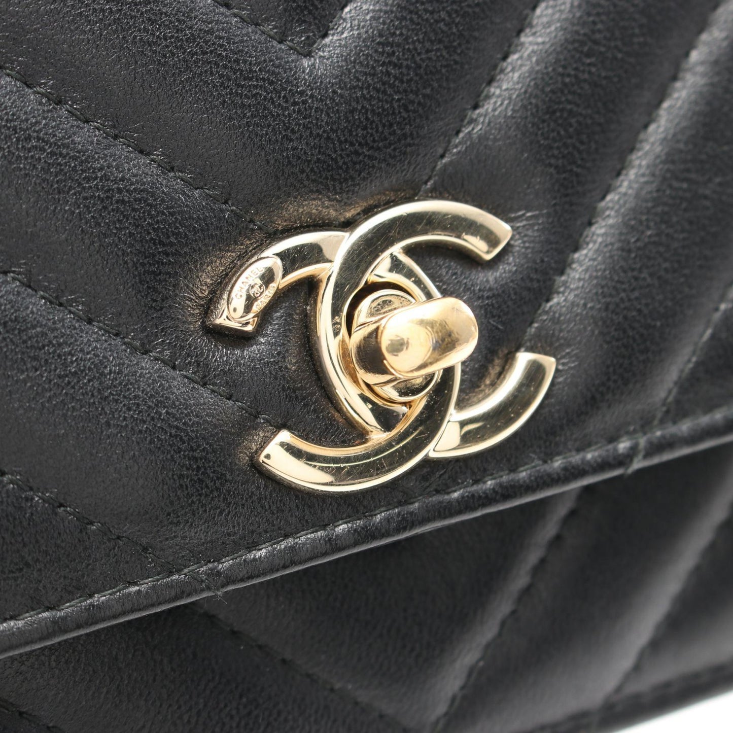Chanel Trendy CC V-Stitch Lambskin Shoulder Bag