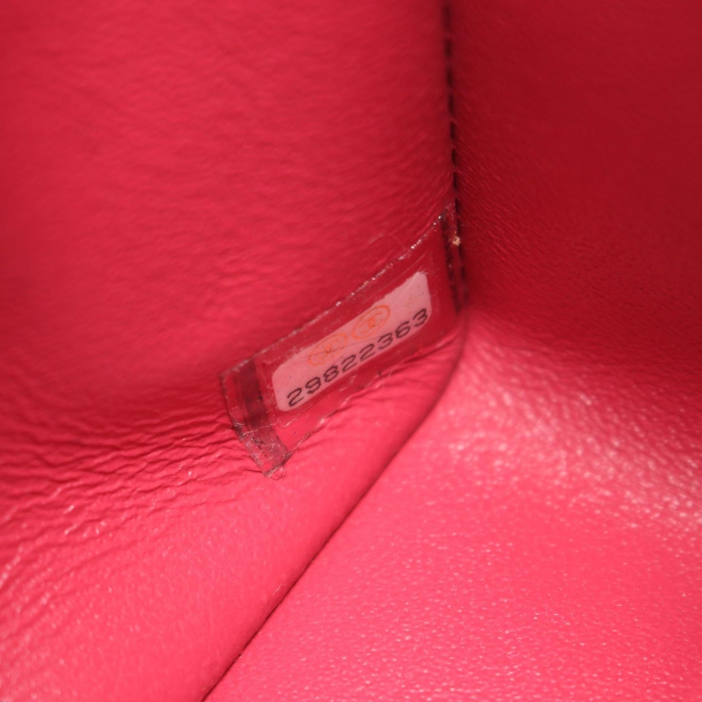 Chanel V-Stitch Lambskin Shoulder Bag Pink