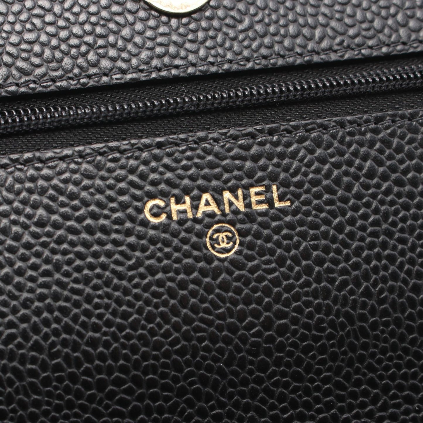 Chanel Caviar Skin Matelasse Shoulder Bag Black