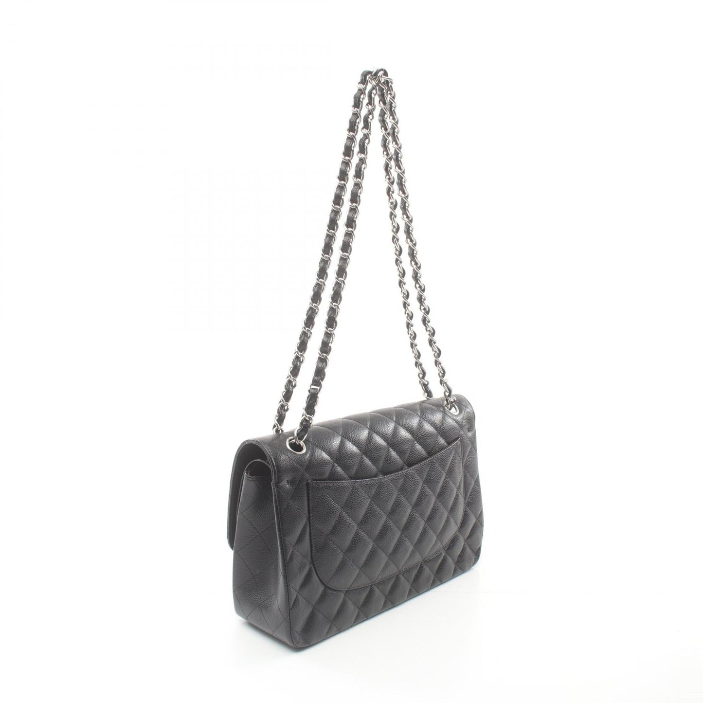 Chanel Leather Grained Calfskin Large Flap Bag