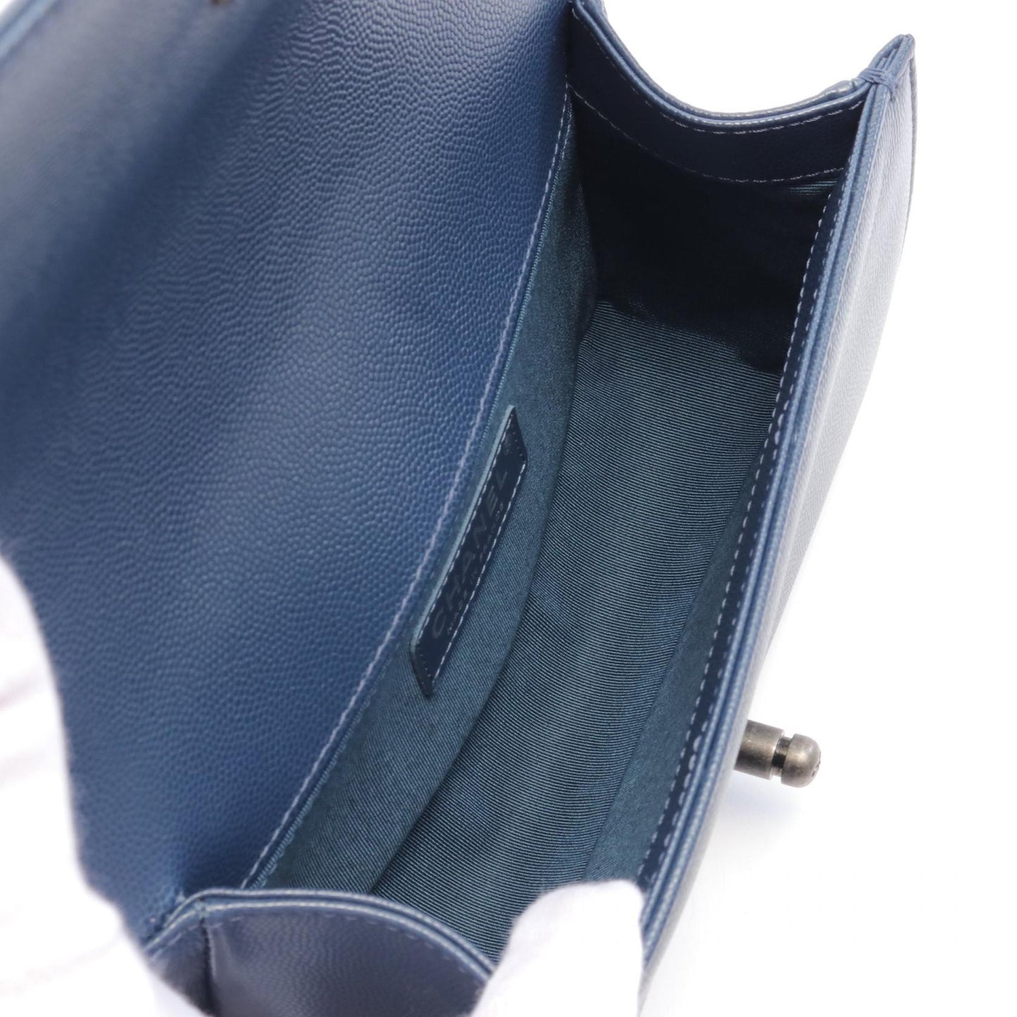 Chanel Boy Small Matelasse Shoulder Bag Navy