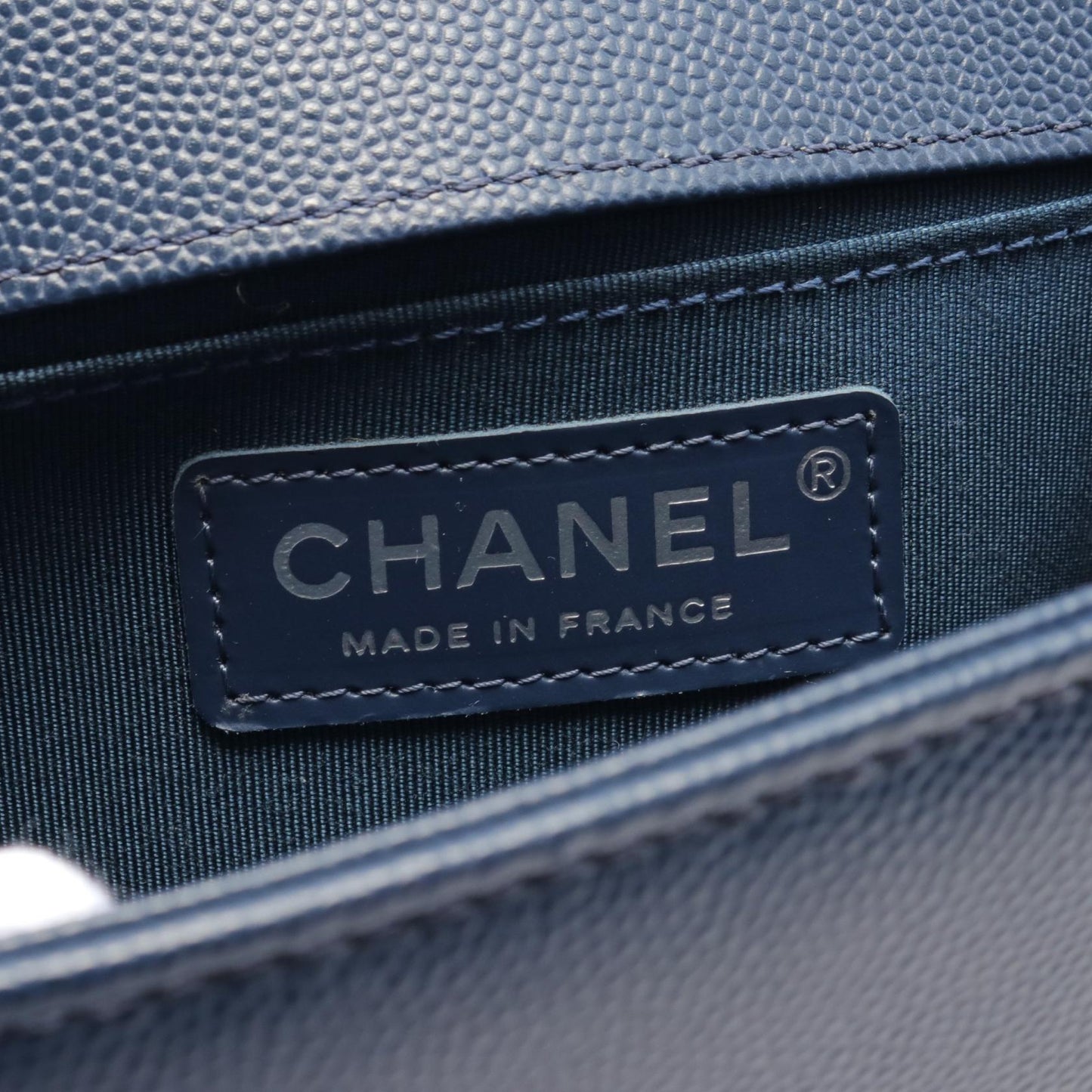 Chanel Boy Small Matelasse Shoulder Bag Navy