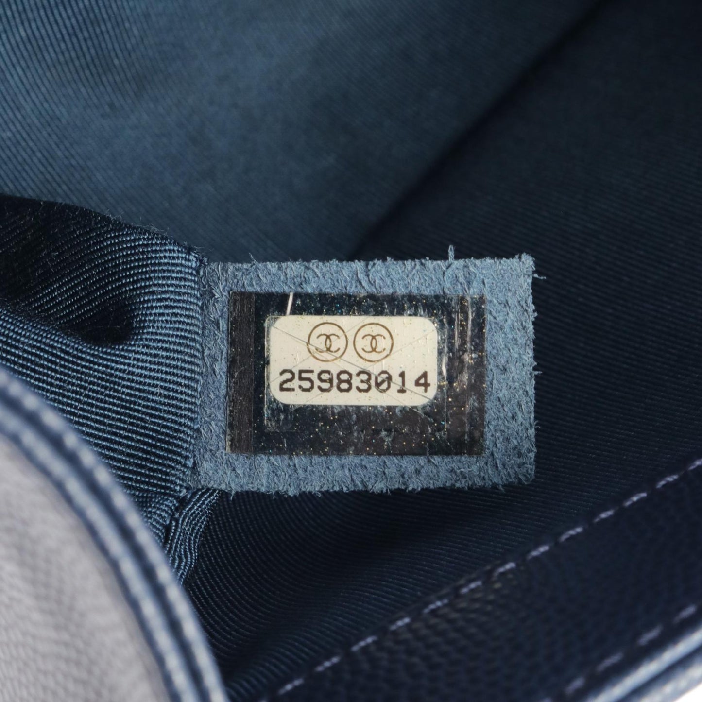 Chanel Boy Small Matelasse Shoulder Bag Navy