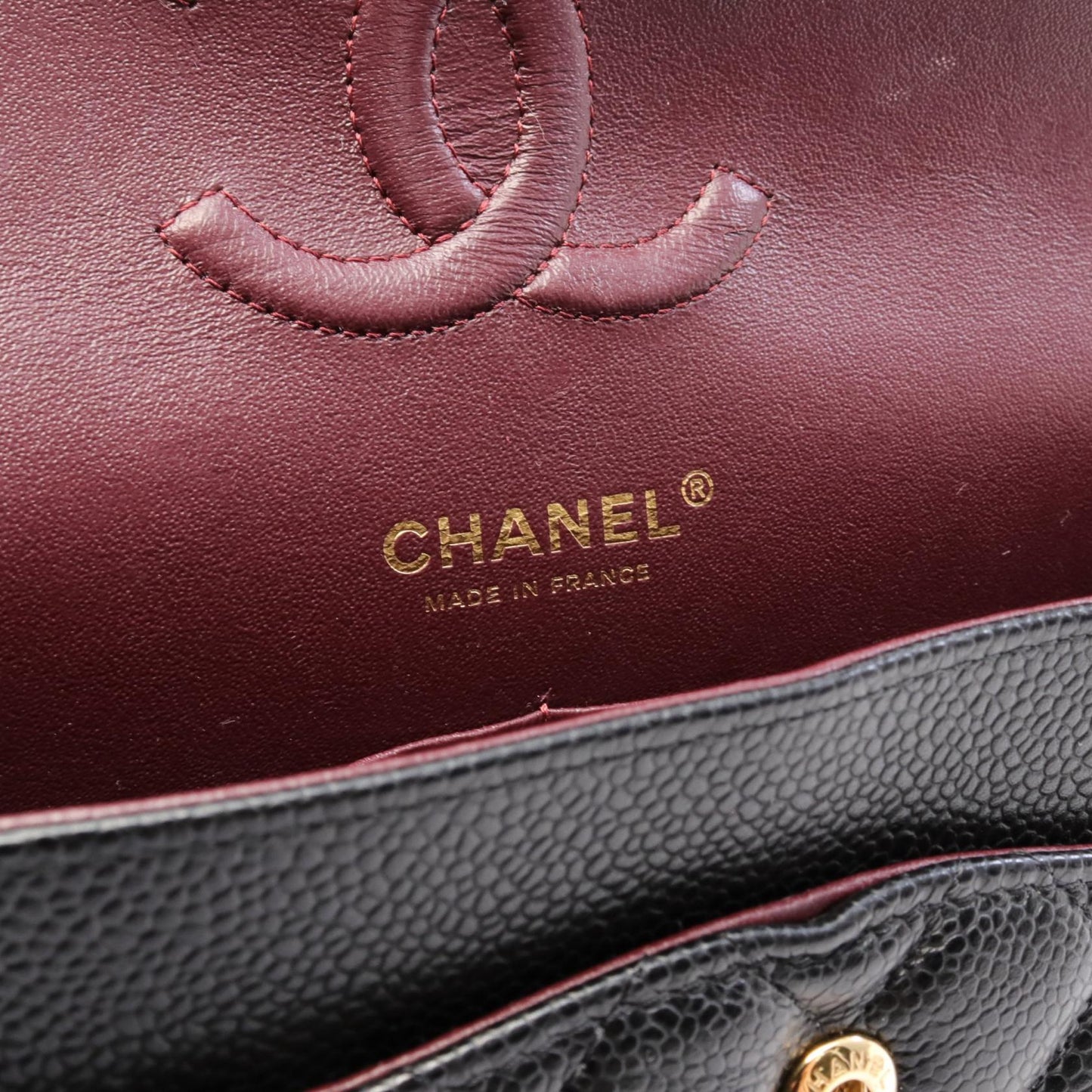 Chanel Matelasse W Flap Shoulder Bag Black