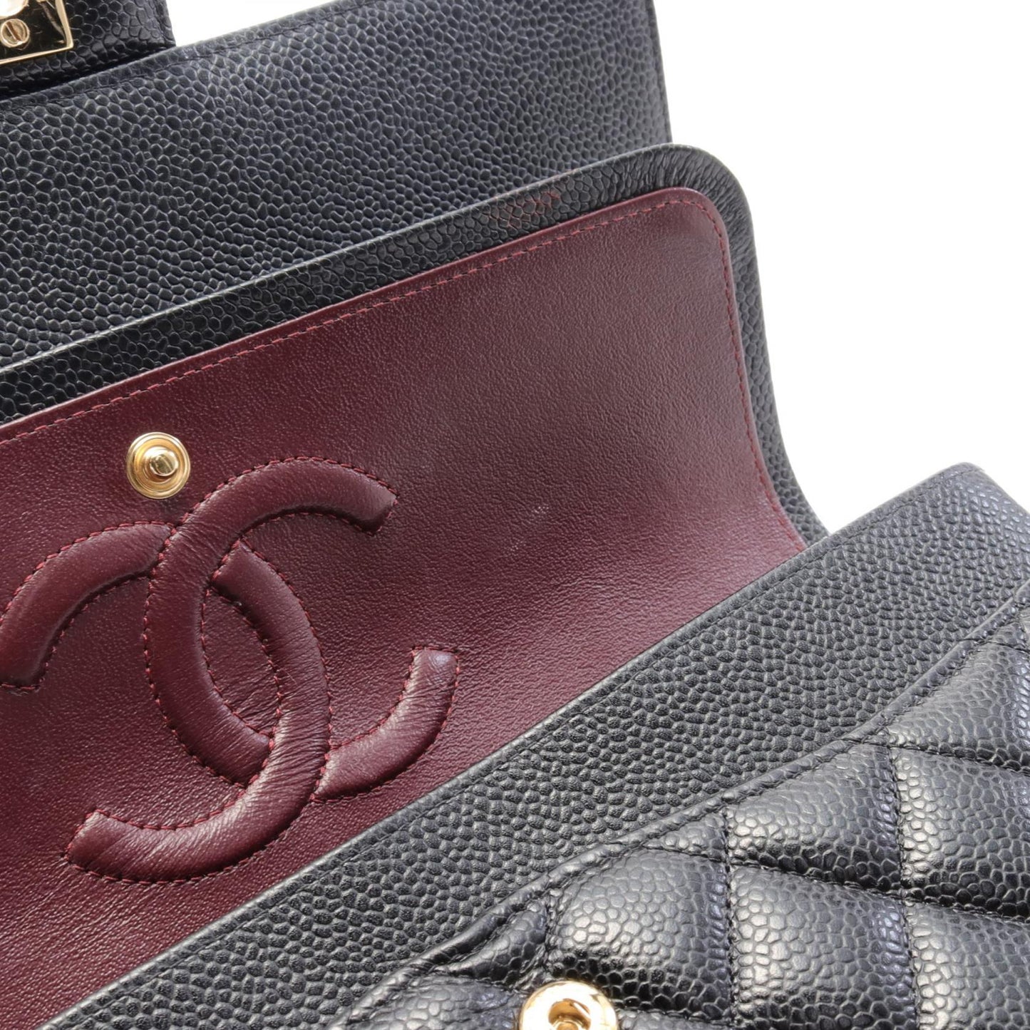 Chanel Matelasse W Flap Shoulder Bag Black