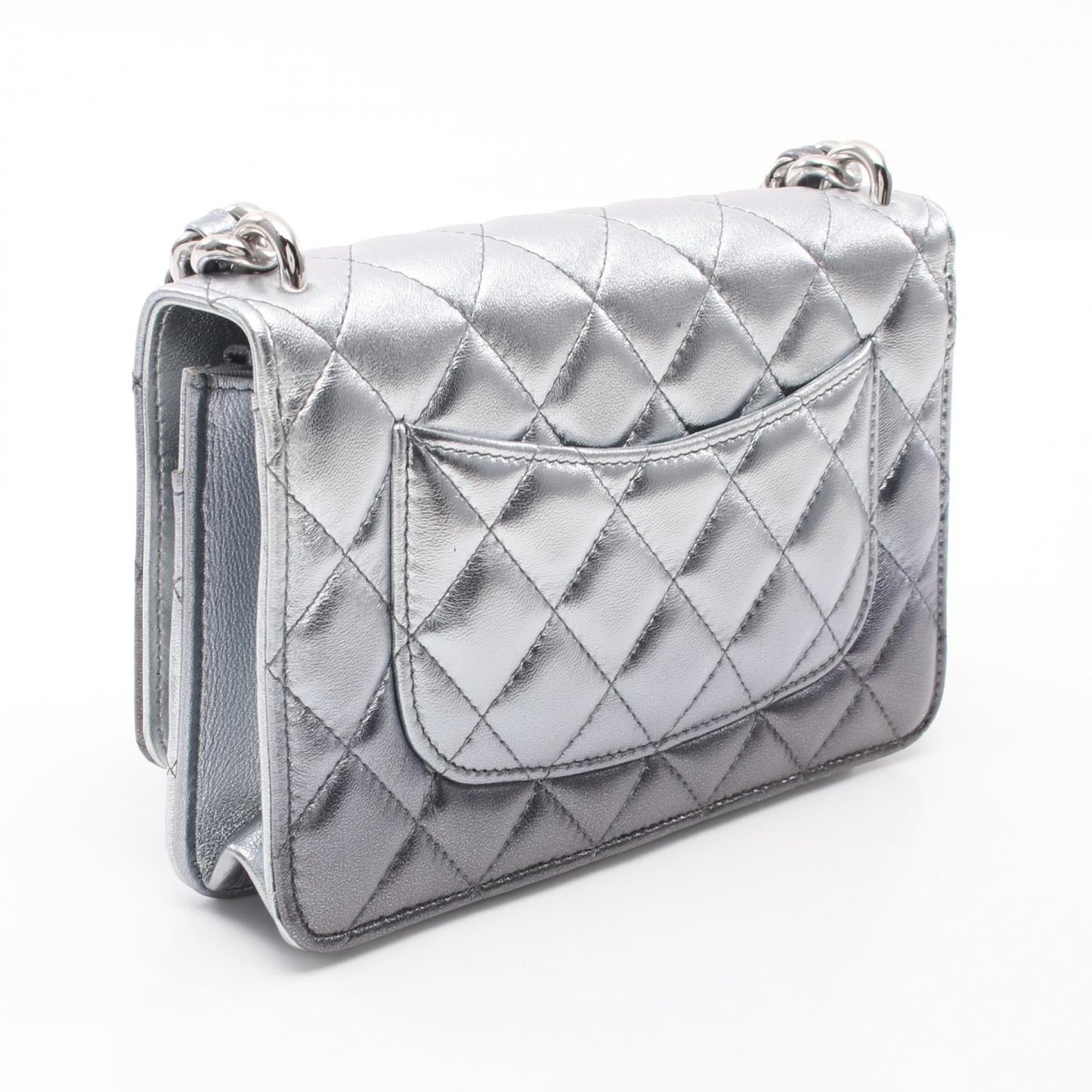 Chanel Quilted Leather Wallet on Chain Leather Crossbody Bag in New Condition