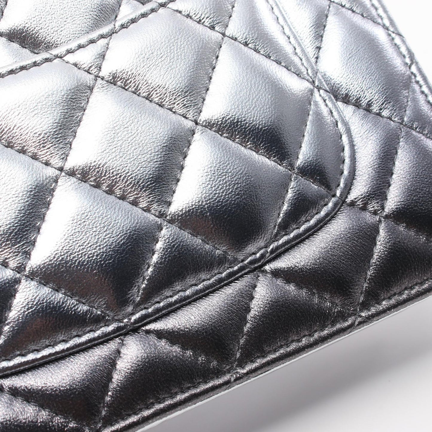 Chanel Quilted Leather Wallet on Chain Leather Crossbody Bag in New Condition