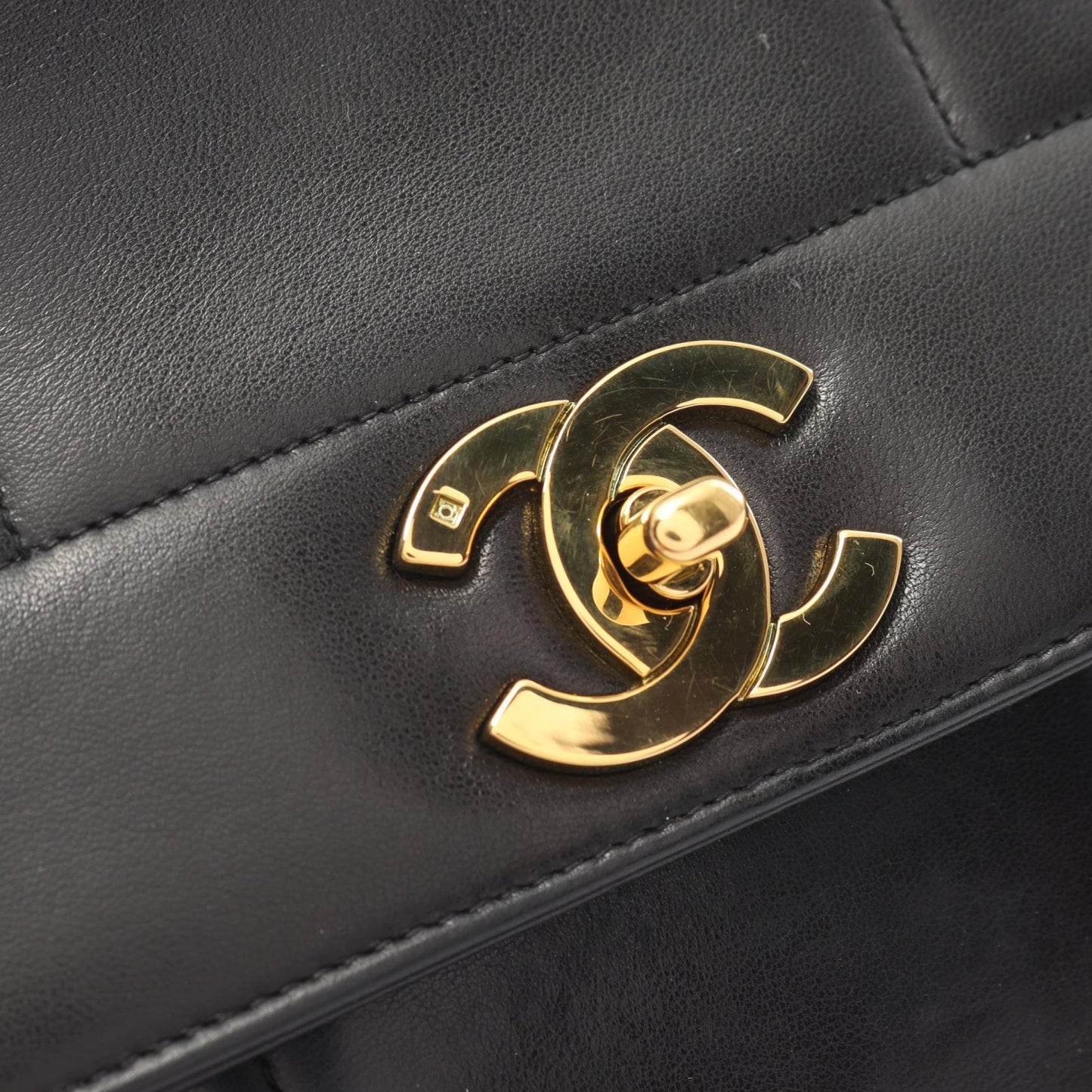 Chanel Mademoiselle Hand Bag Leather Handbag 3357090 in New Condition