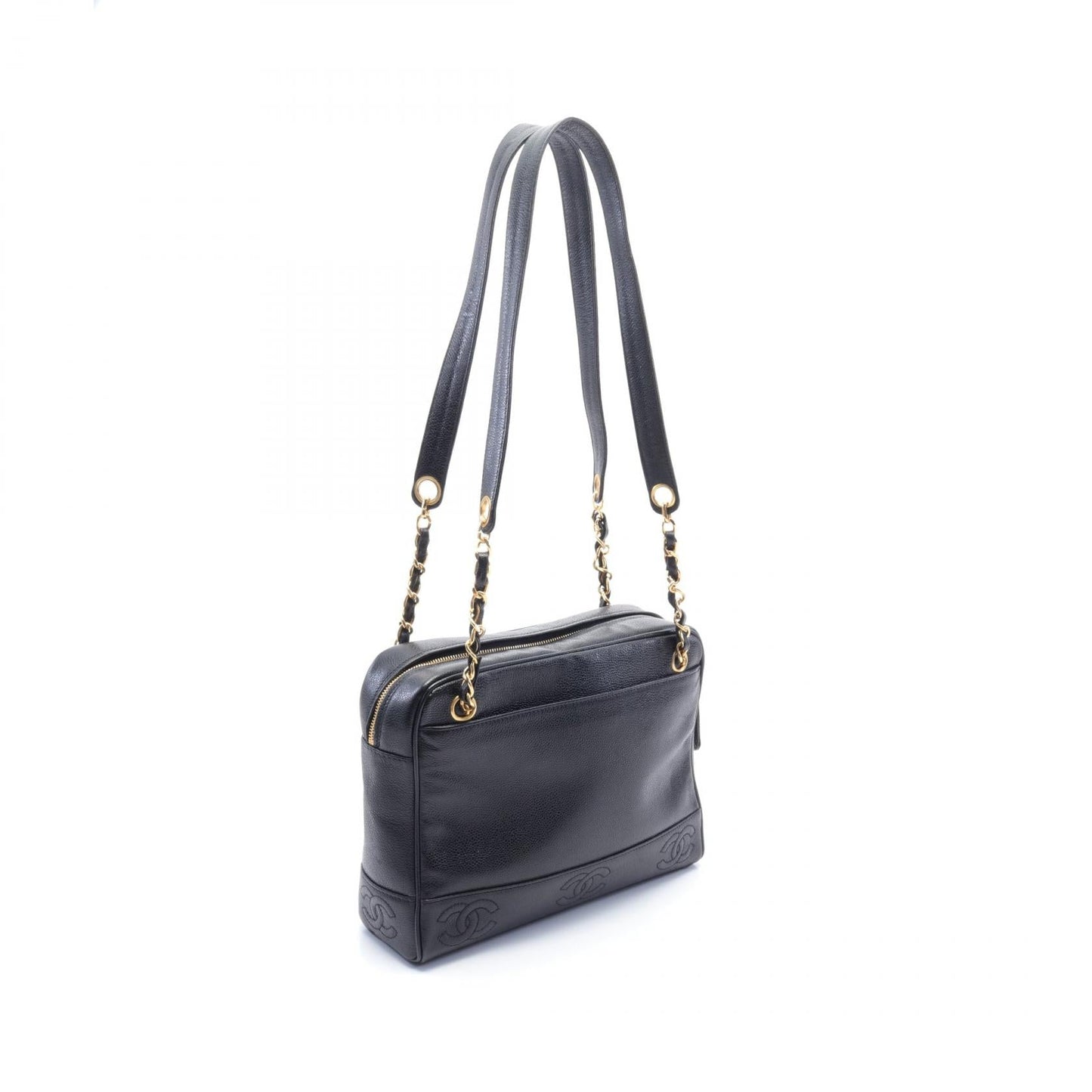 Chanel Caviar Triple CC Shoulder Bag Leather Shoulder Bag in New Condition
