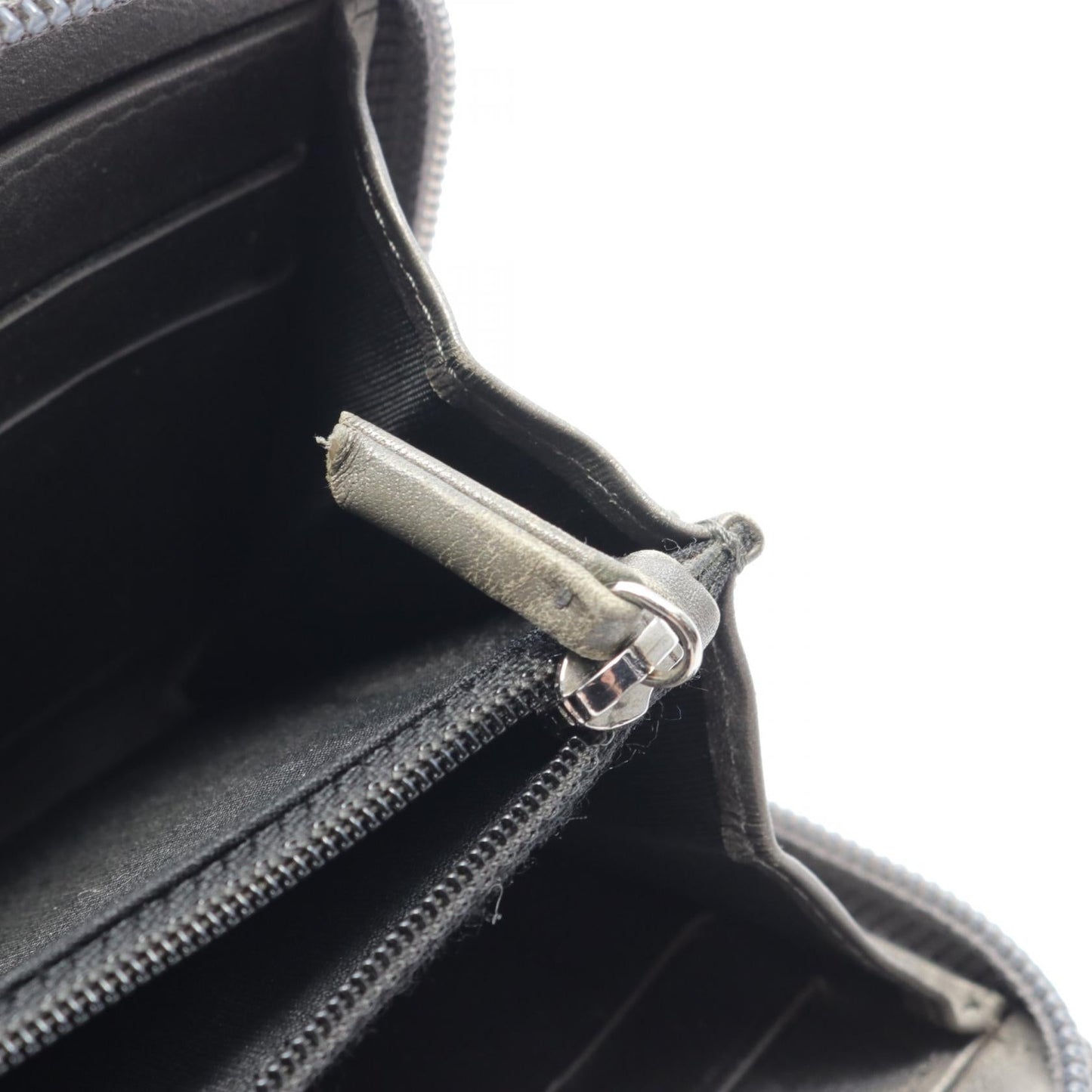 Chanel CC Caviar Zip Around Wallet Leather Long Wallet in New Condition